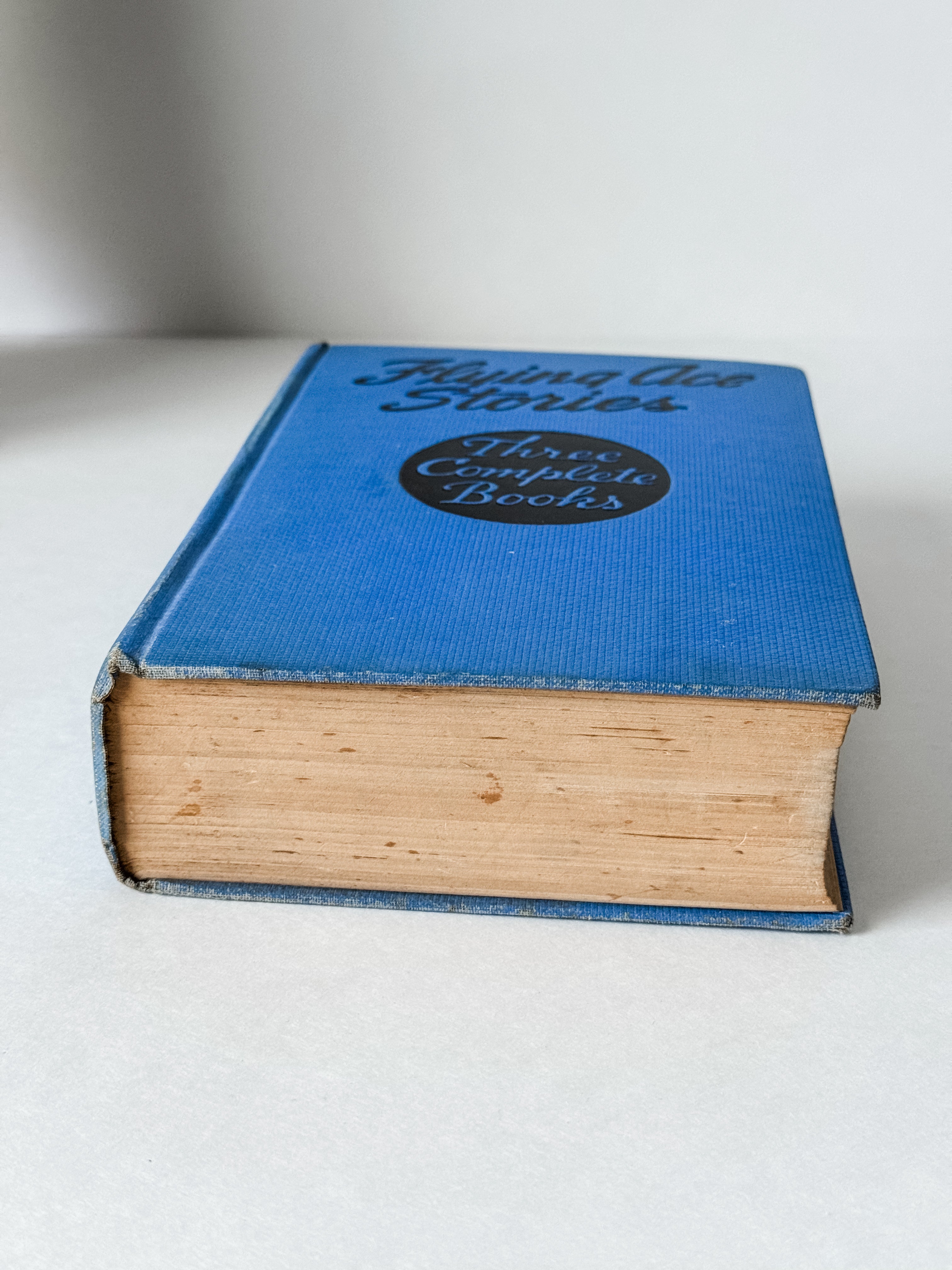 Vintage 1928 Blue Hardcover Book Of Flying Ace Stories
