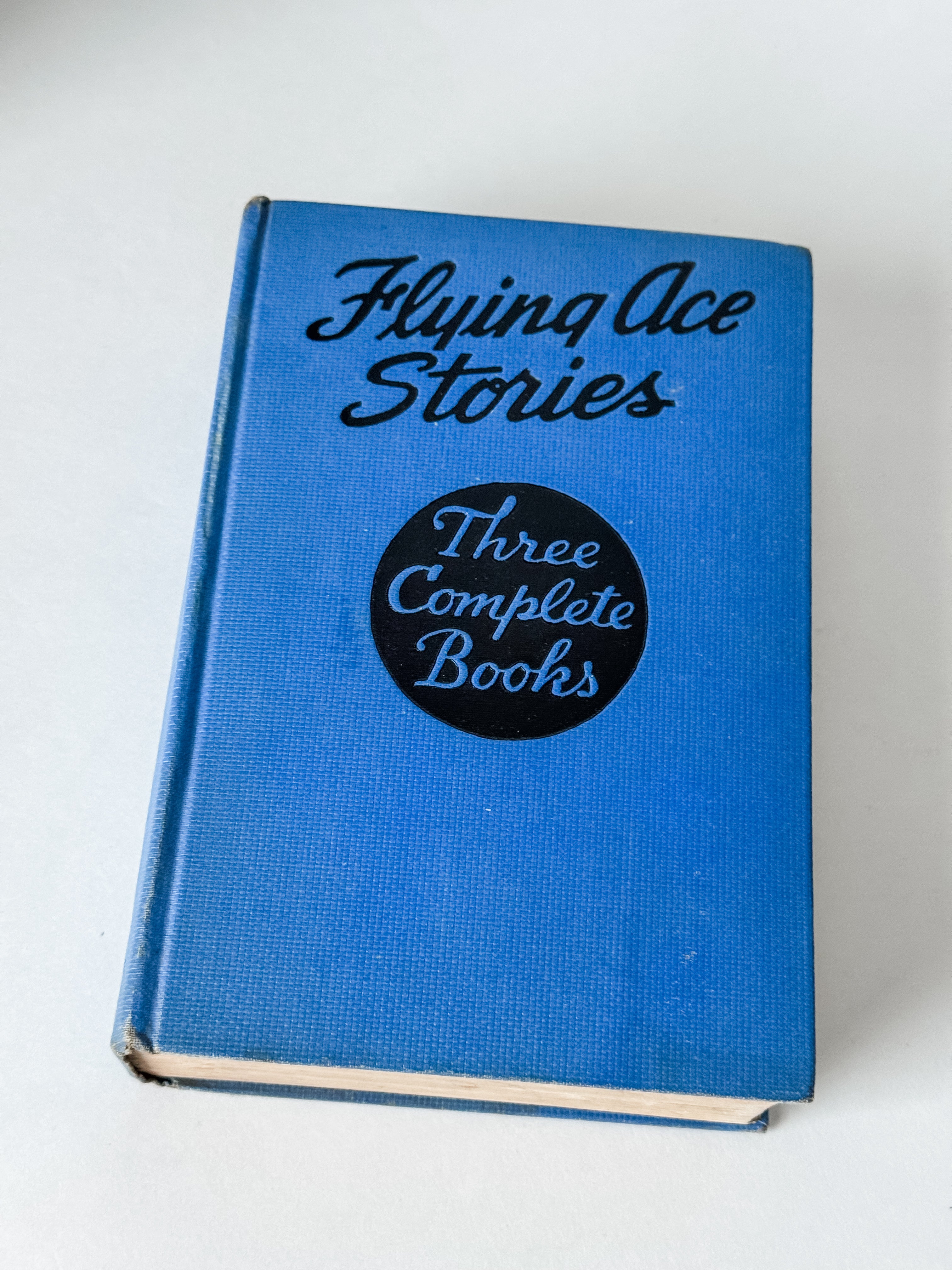 Vintage 1928 Blue Hardcover Book Of Flying Ace Stories