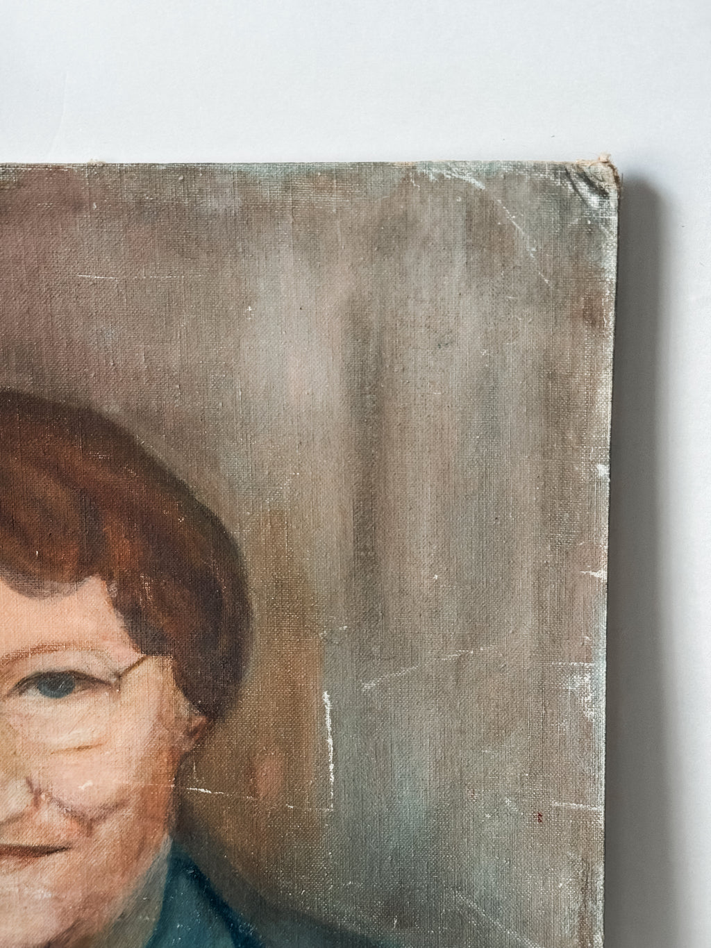 1940s Original Oil Portrait Of A Southern Granny