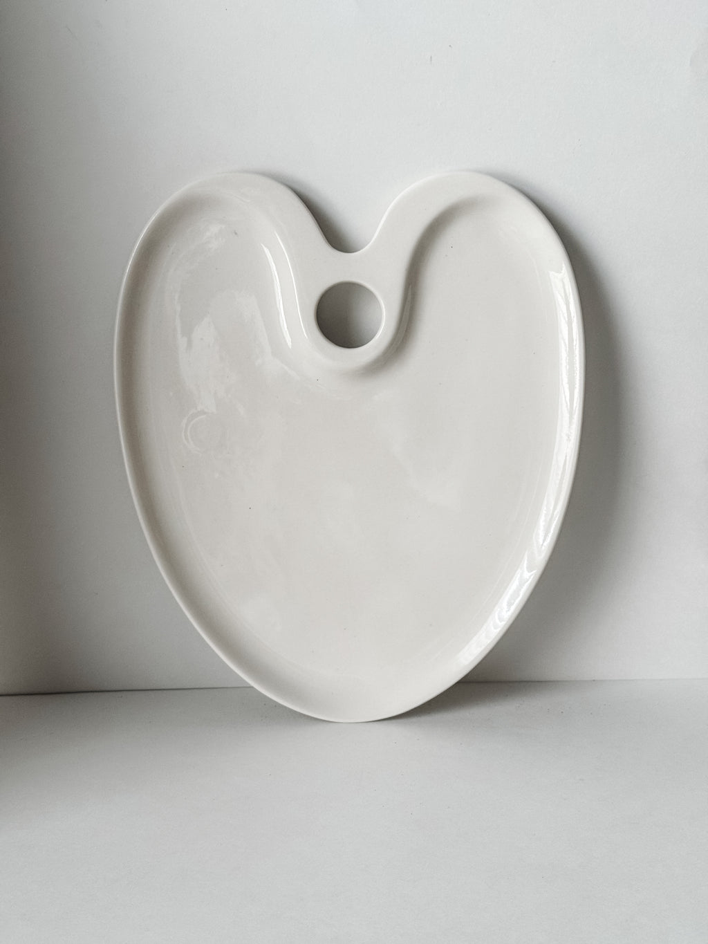 Vintage French Glazed Porcelain Art Palette