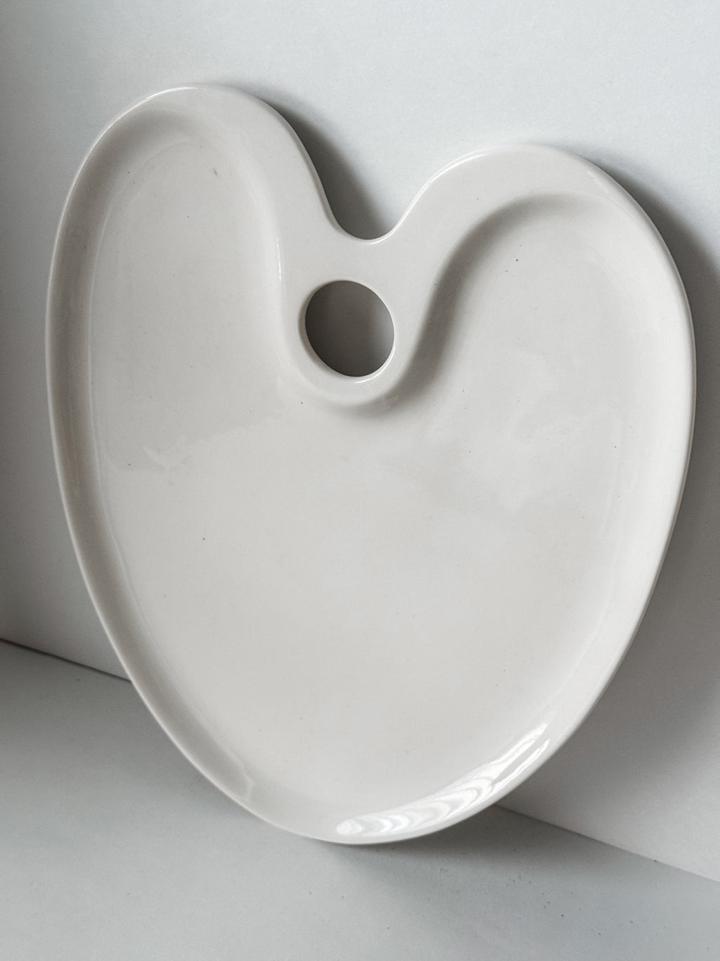 Vintage French Glazed Porcelain Art Palette
