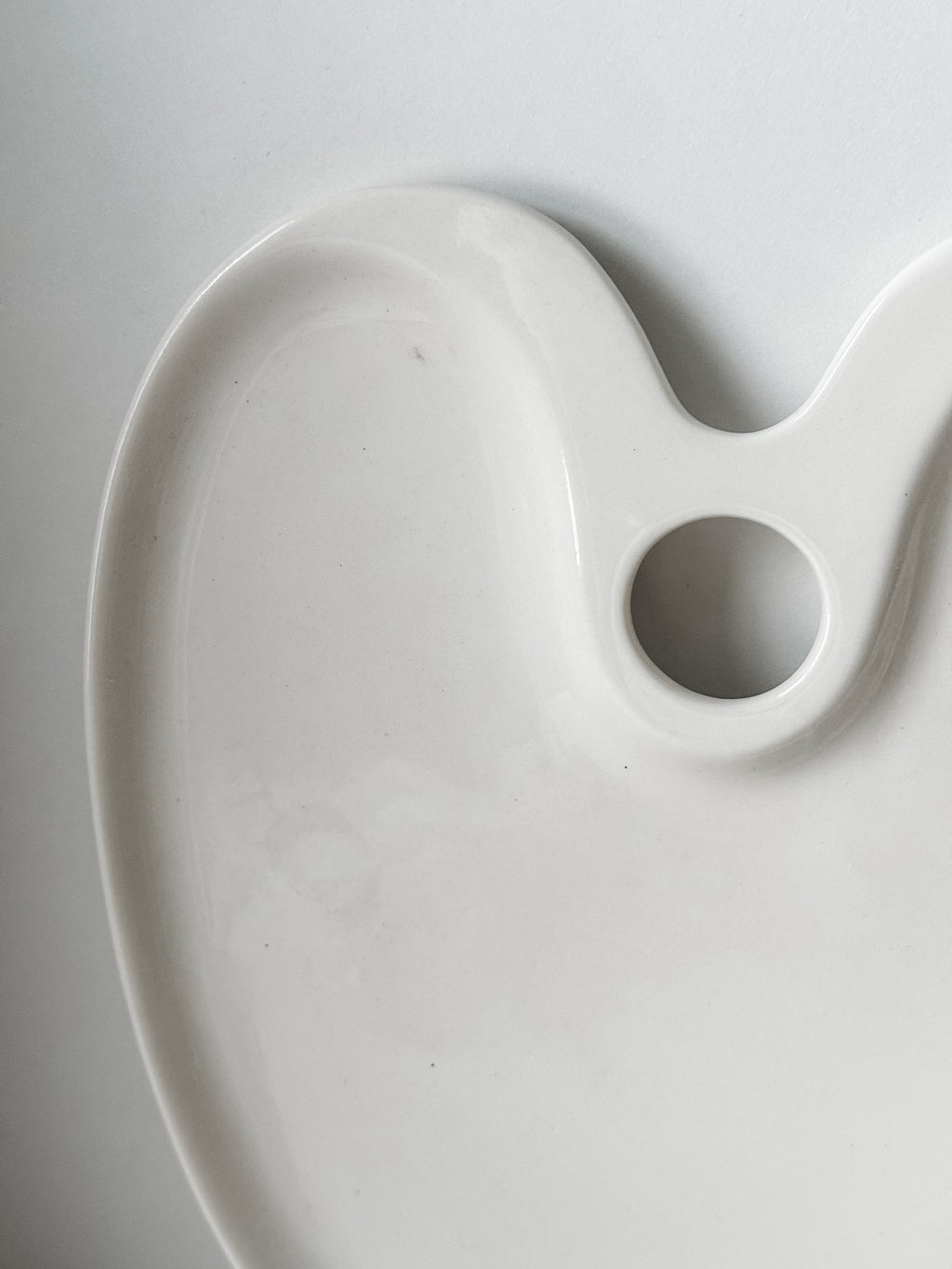 Vintage French Glazed Porcelain Art Palette