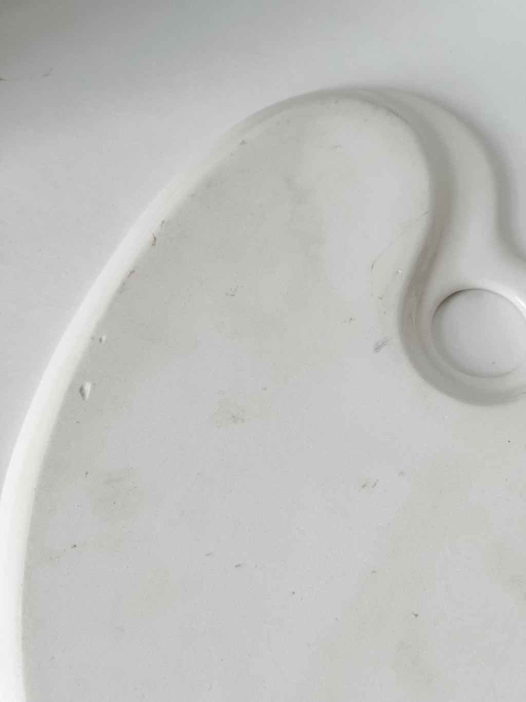 Vintage French Glazed Porcelain Art Palette