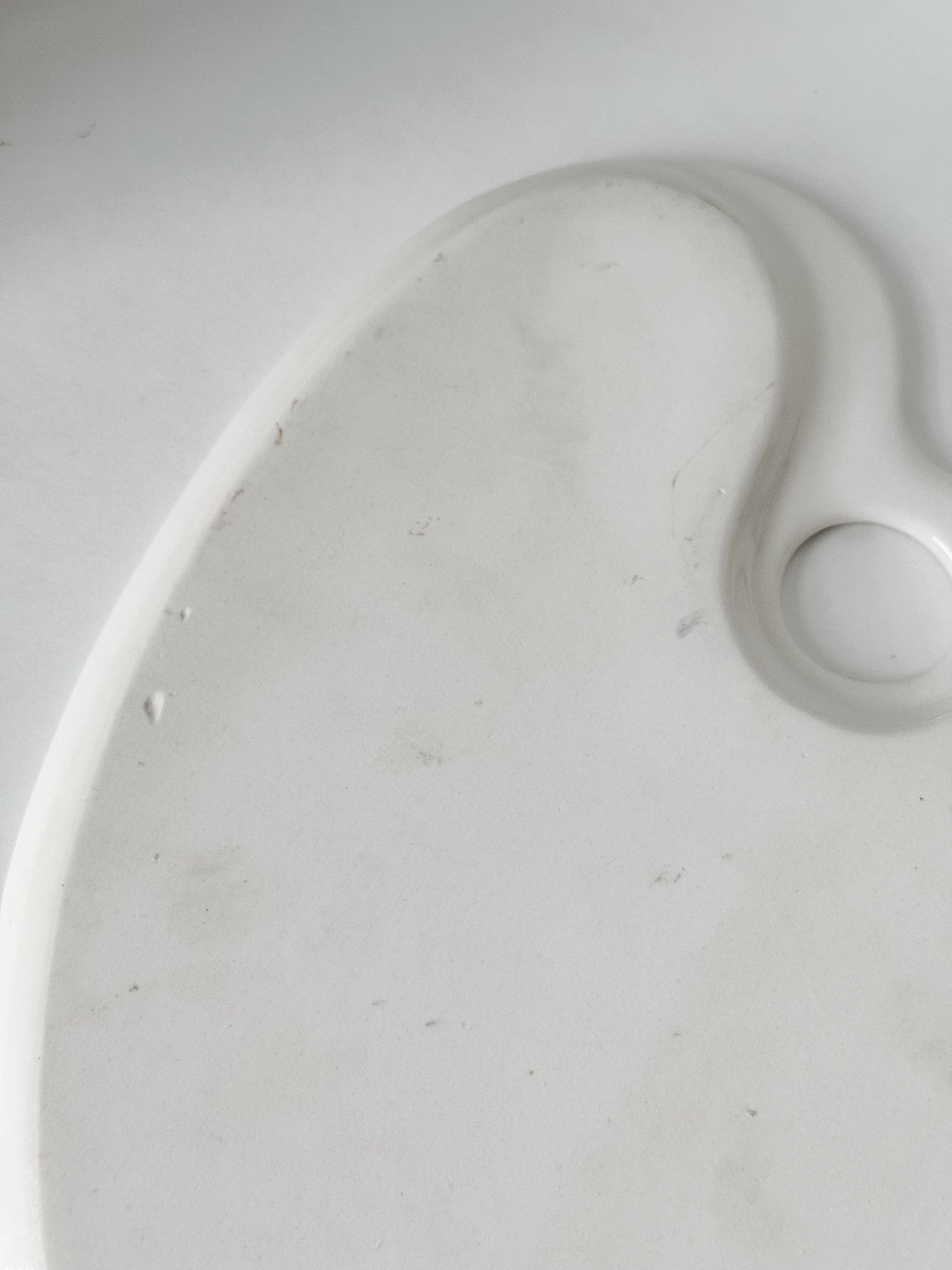 Vintage French Glazed Porcelain Art Palette