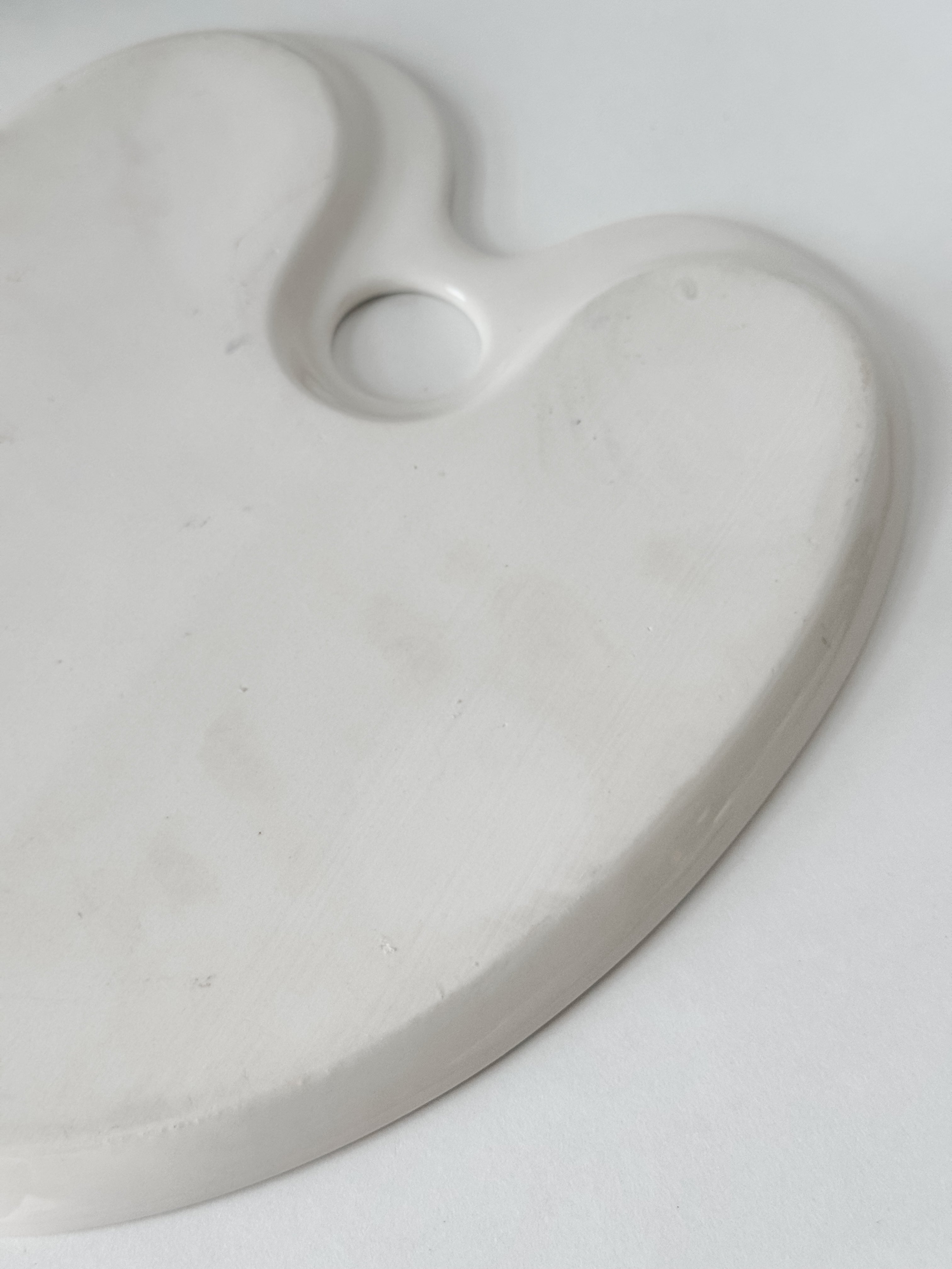Vintage French Glazed Porcelain Art Palette