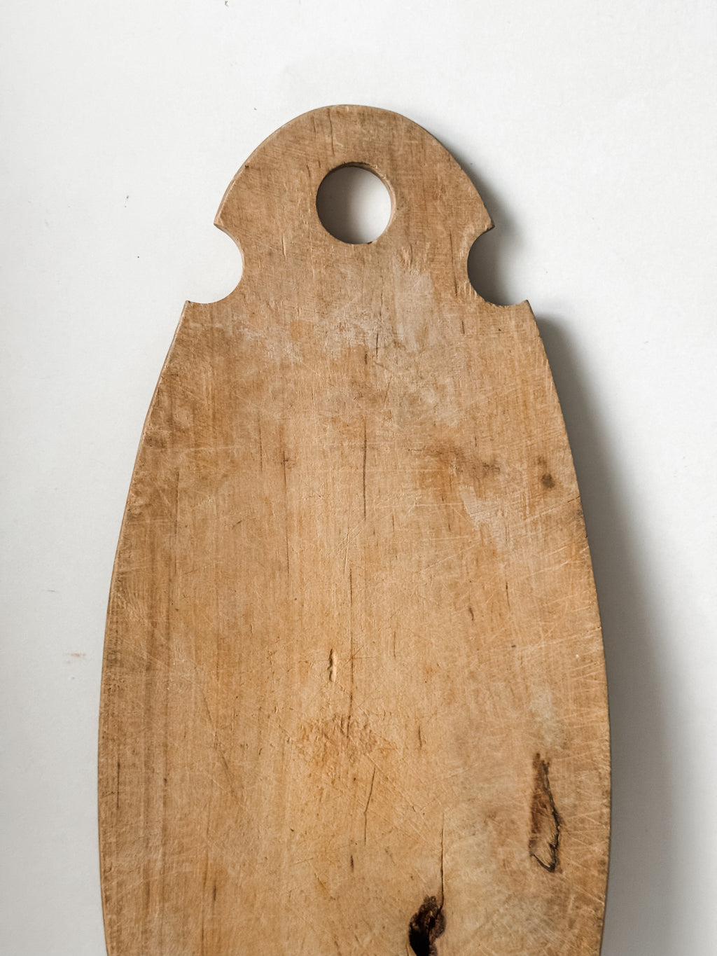 Antique Primitive Scandinavian Bread Board With Carvings
