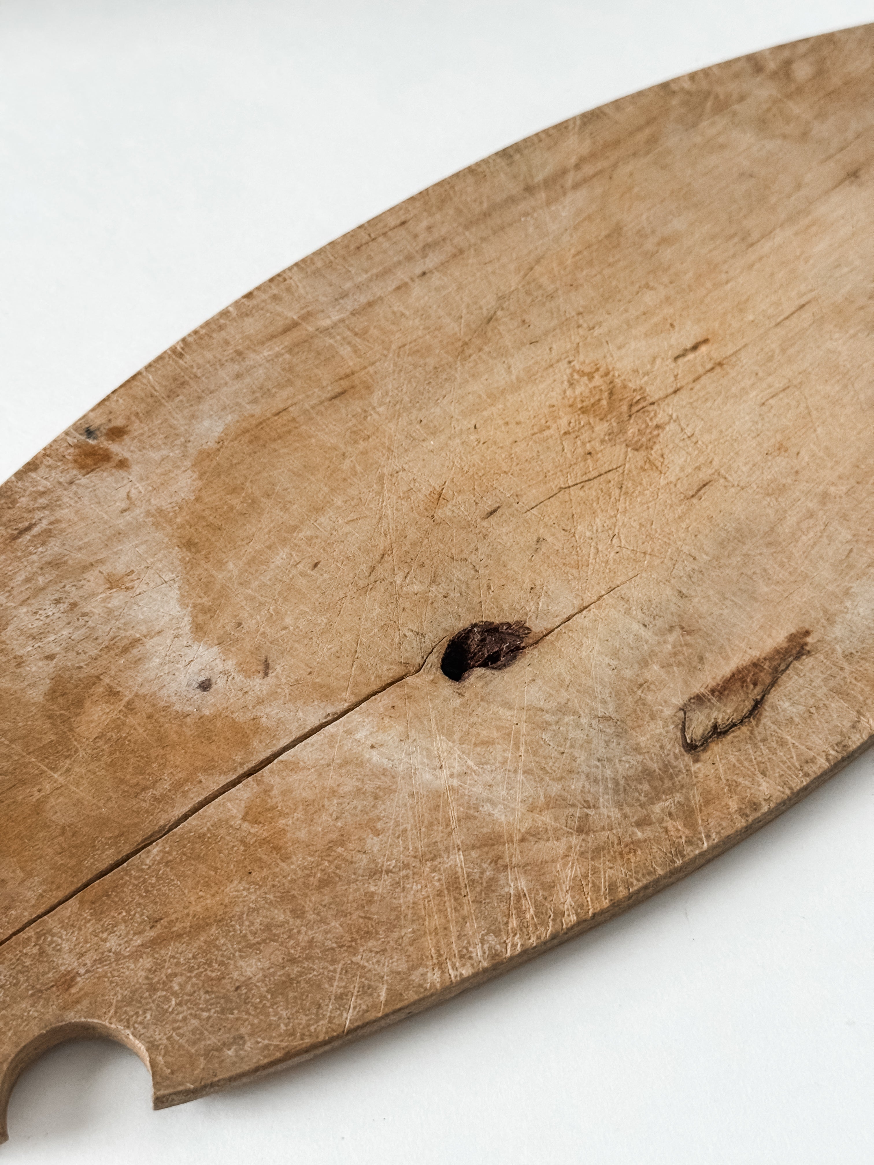 Antique Primitive Scandinavian Bread Board With Carvings