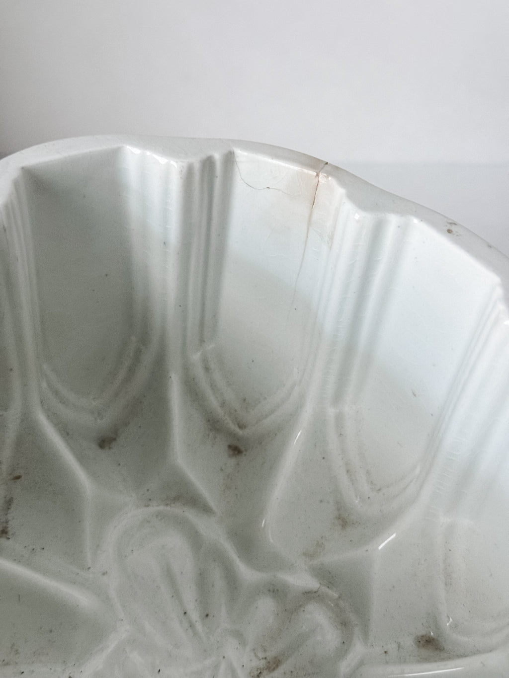 Vintage English Ironstone Mold With Sea Sponge Collection