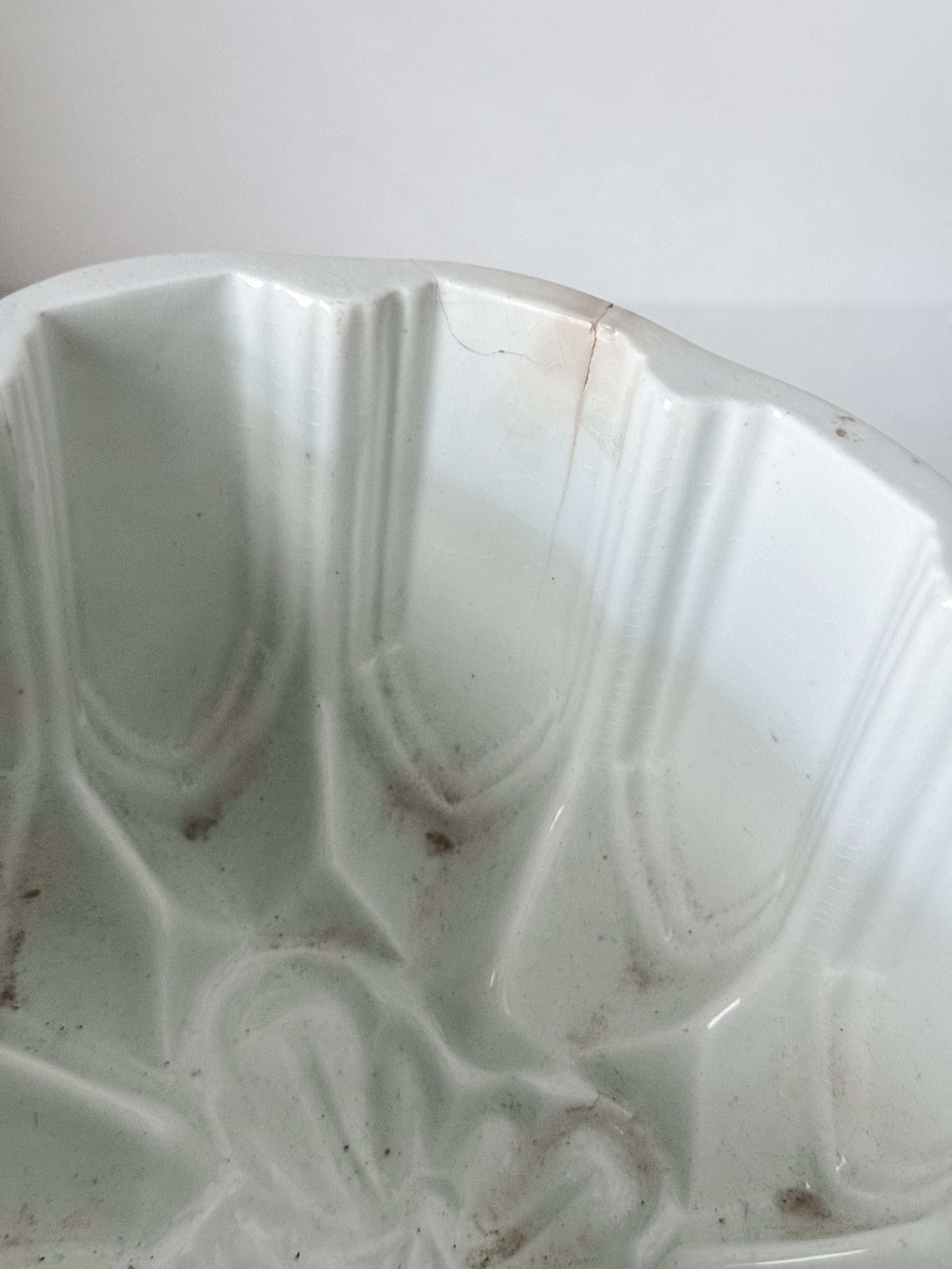 Vintage English Ironstone Mold With Sea Sponge Collection