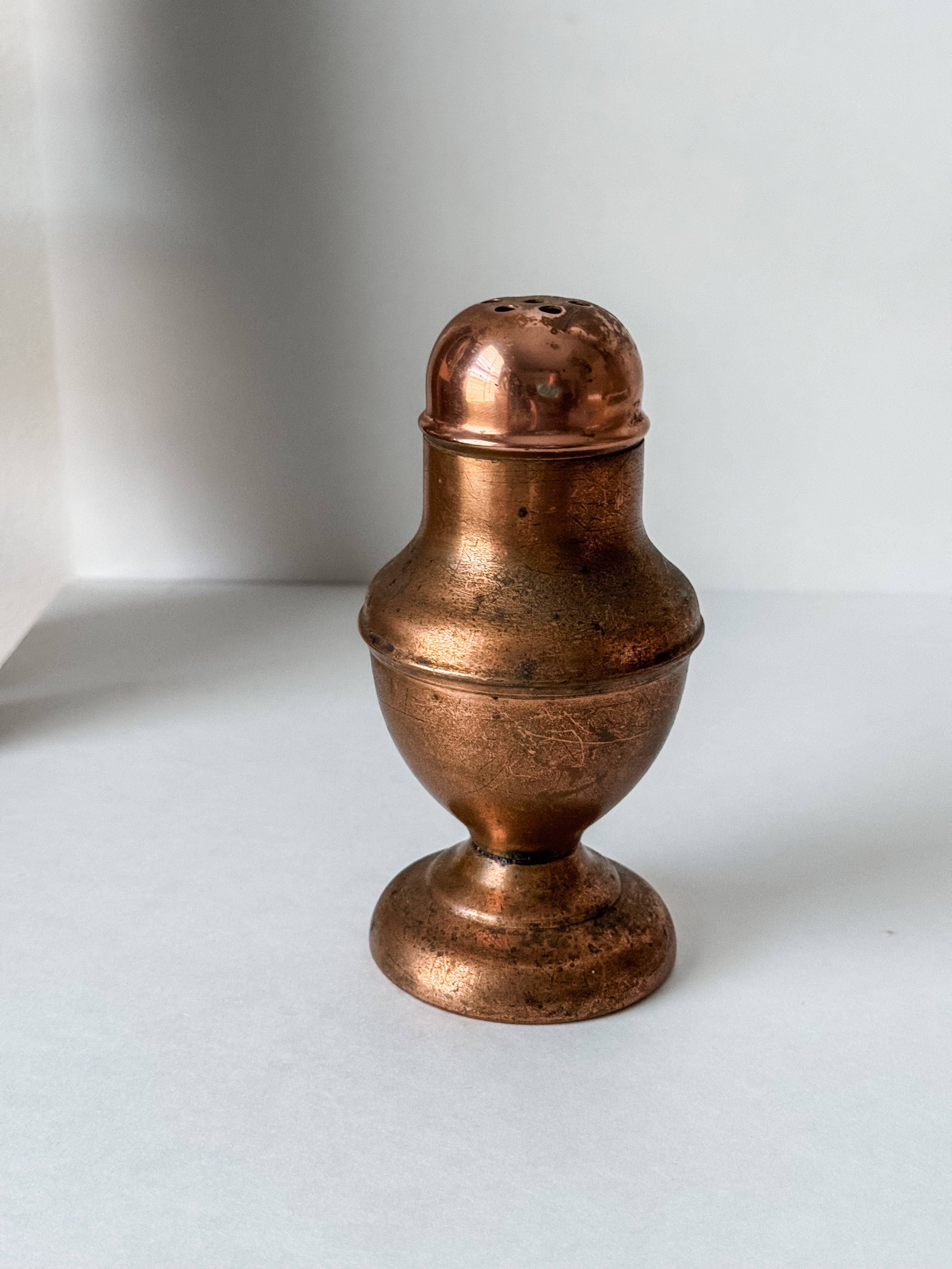 Vintage English Copper Large Shaker