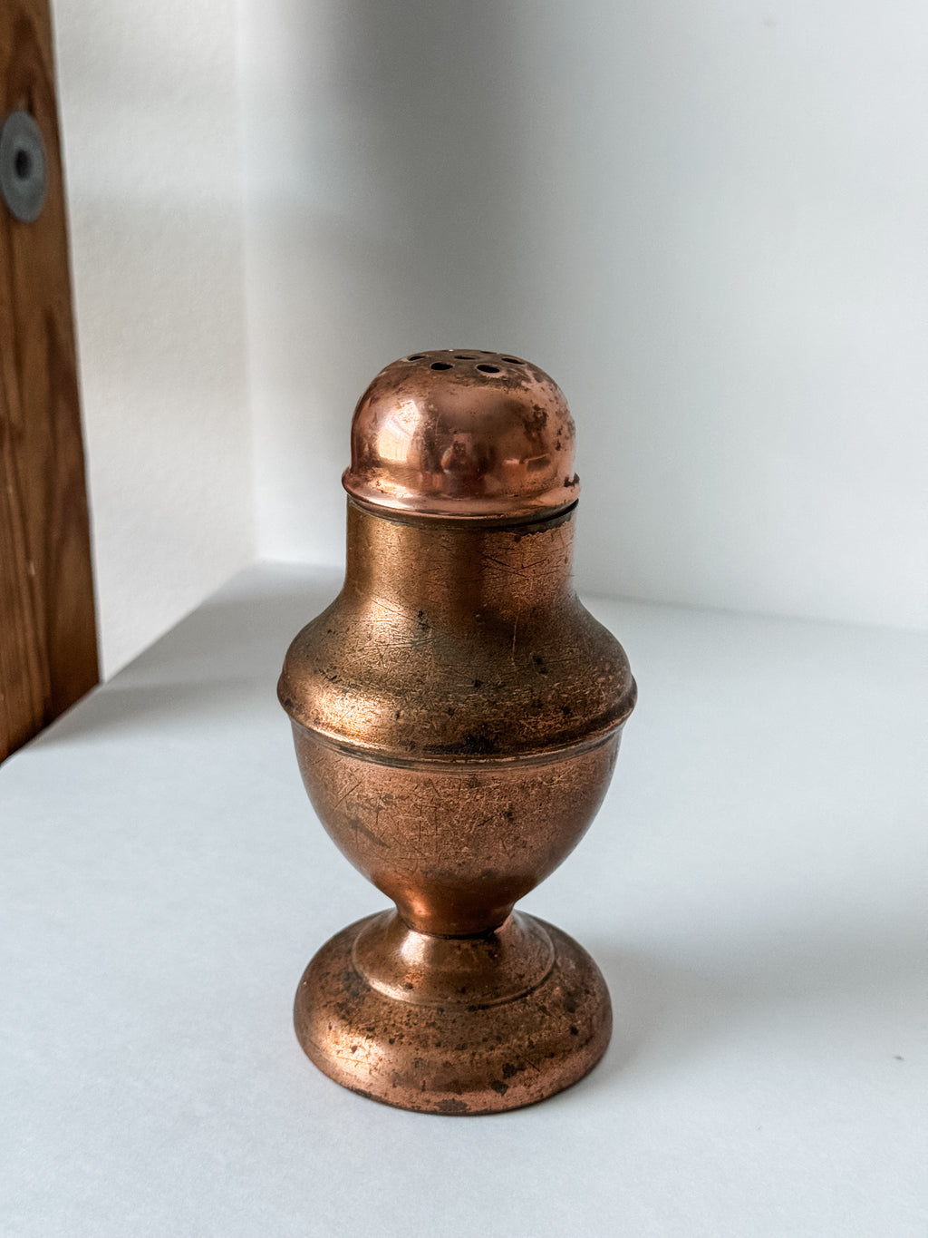 Vintage English Copper Large Shaker