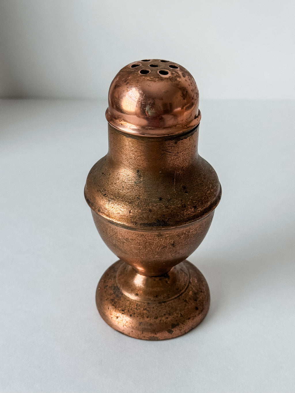 Vintage English Copper Large Shaker