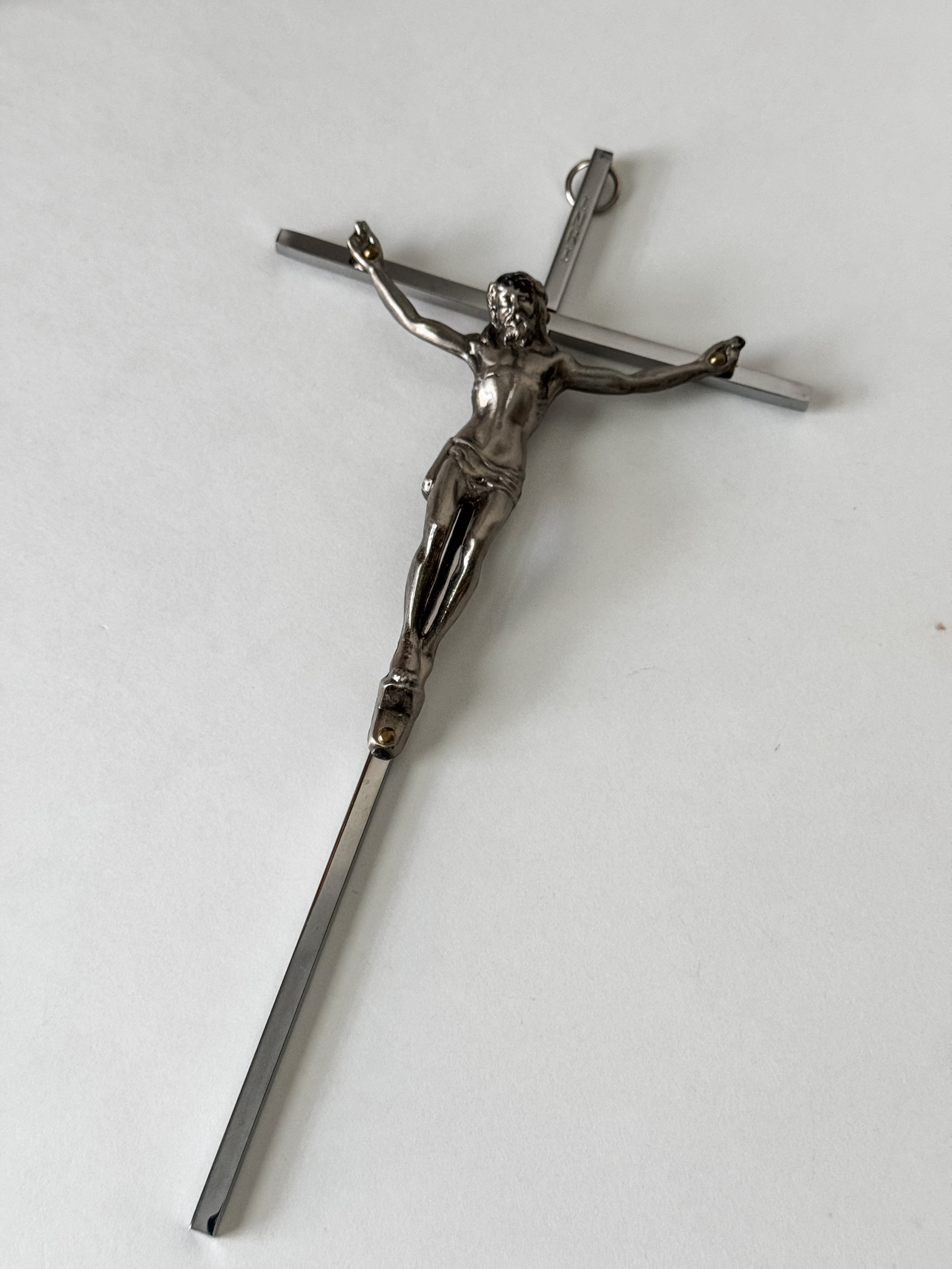 Vintage Metal Crucifix Wall Hanging