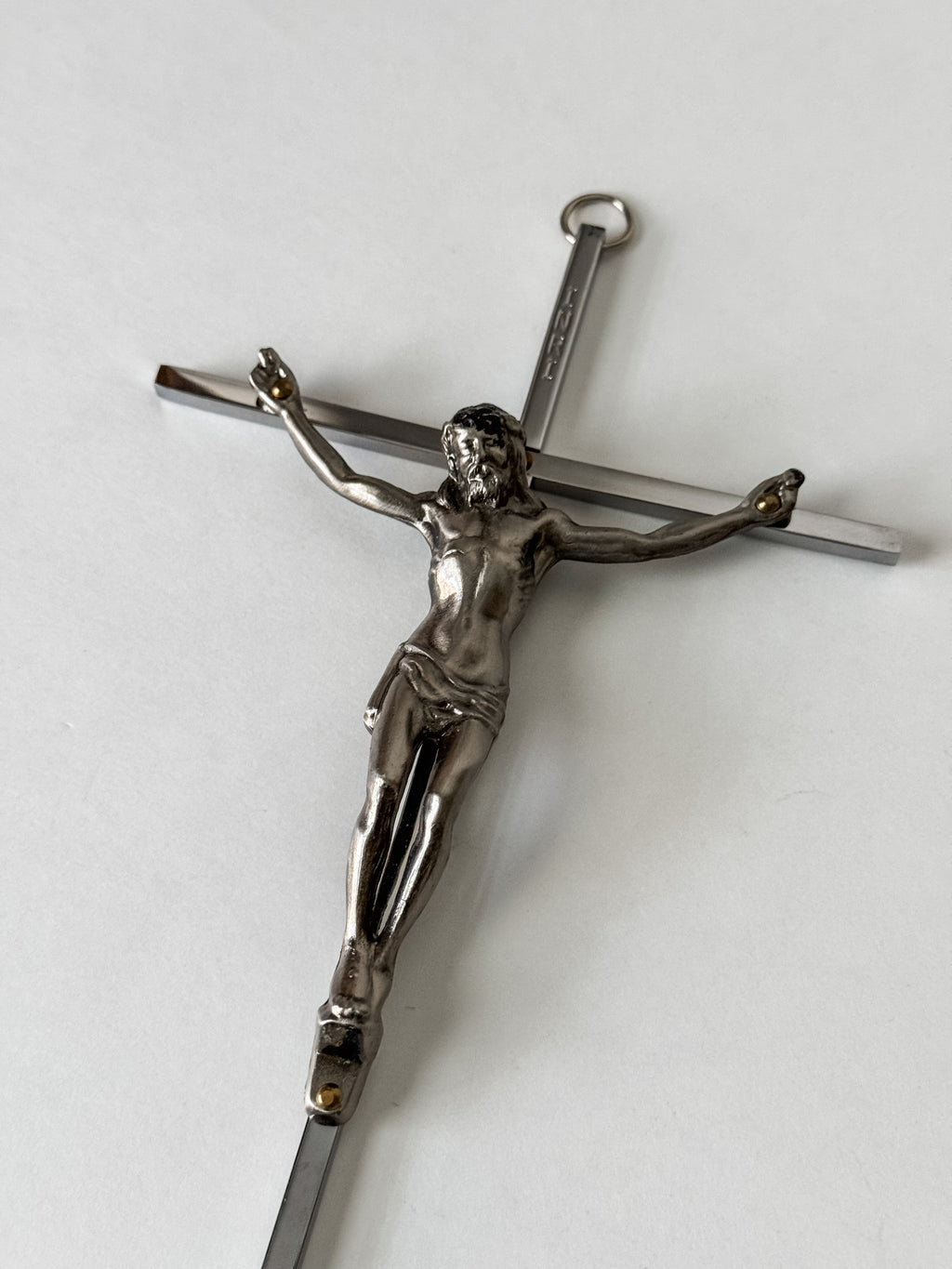 Vintage Metal Crucifix Wall Hanging