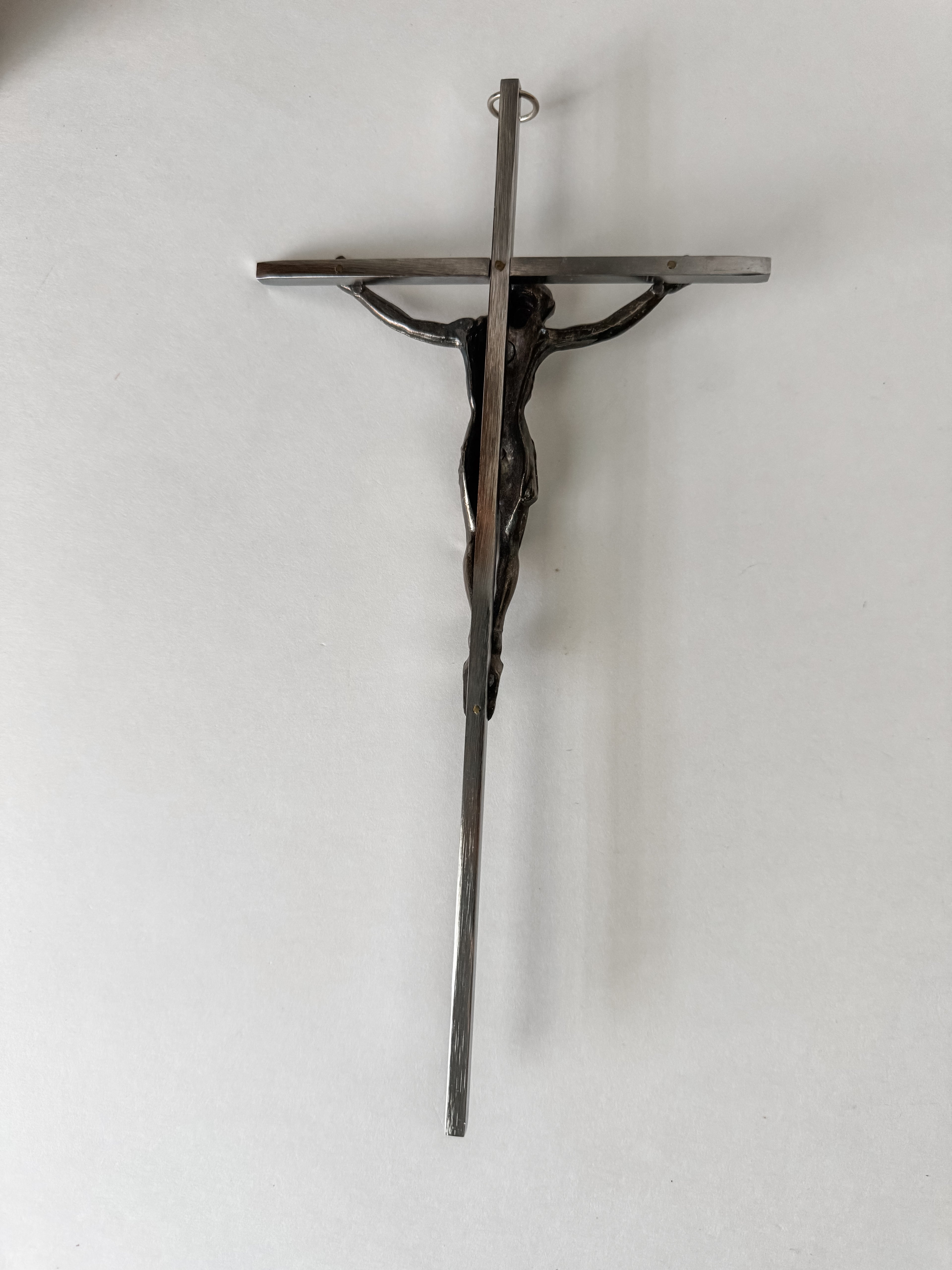 Vintage Metal Crucifix Wall Hanging