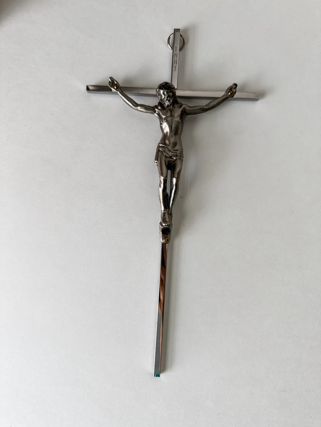 Vintage Metal Crucifix Wall Hanging