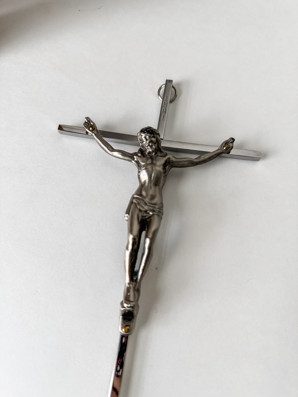 Vintage Metal Crucifix Wall Hanging