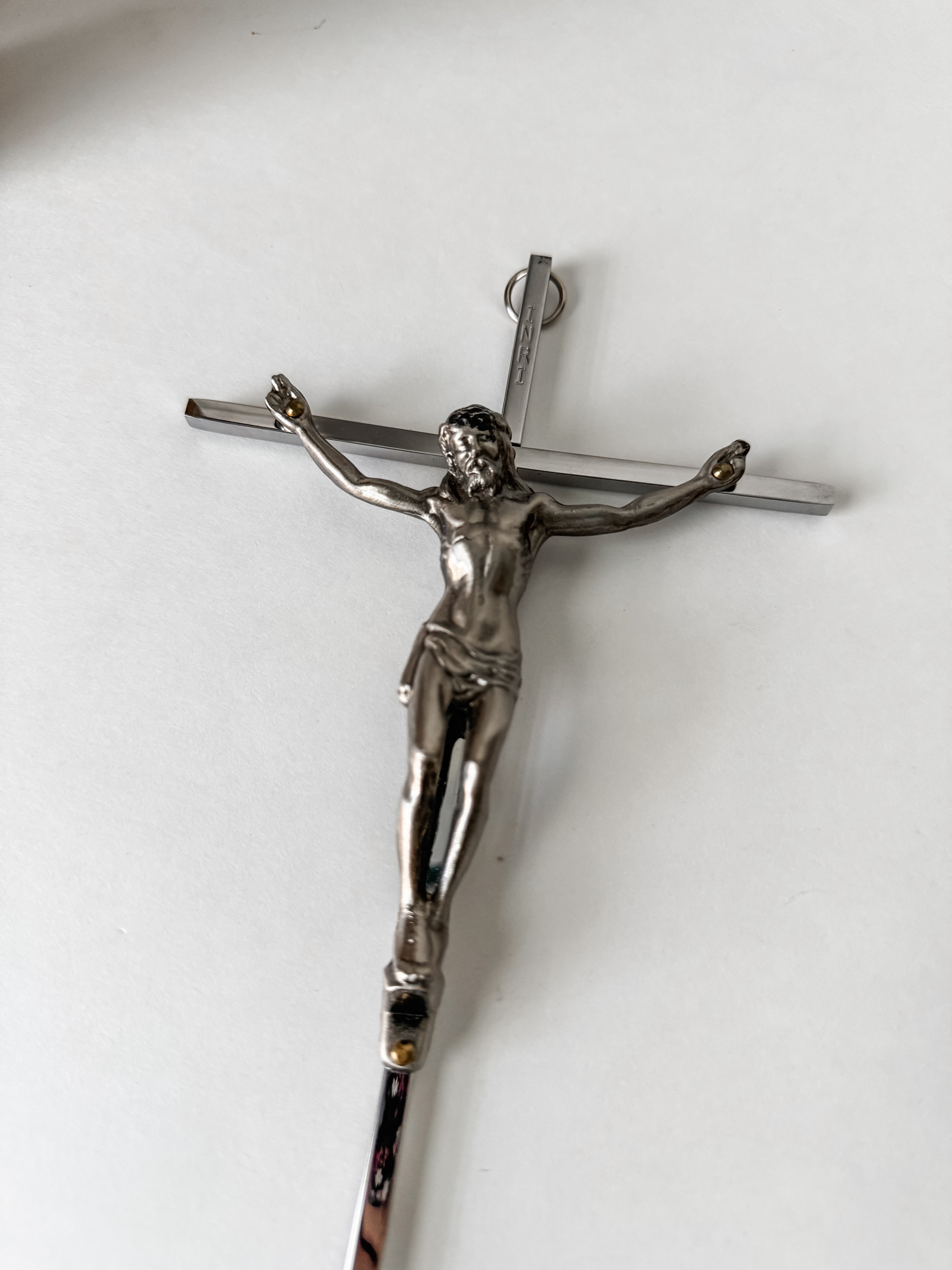 Vintage Metal Crucifix Wall Hanging