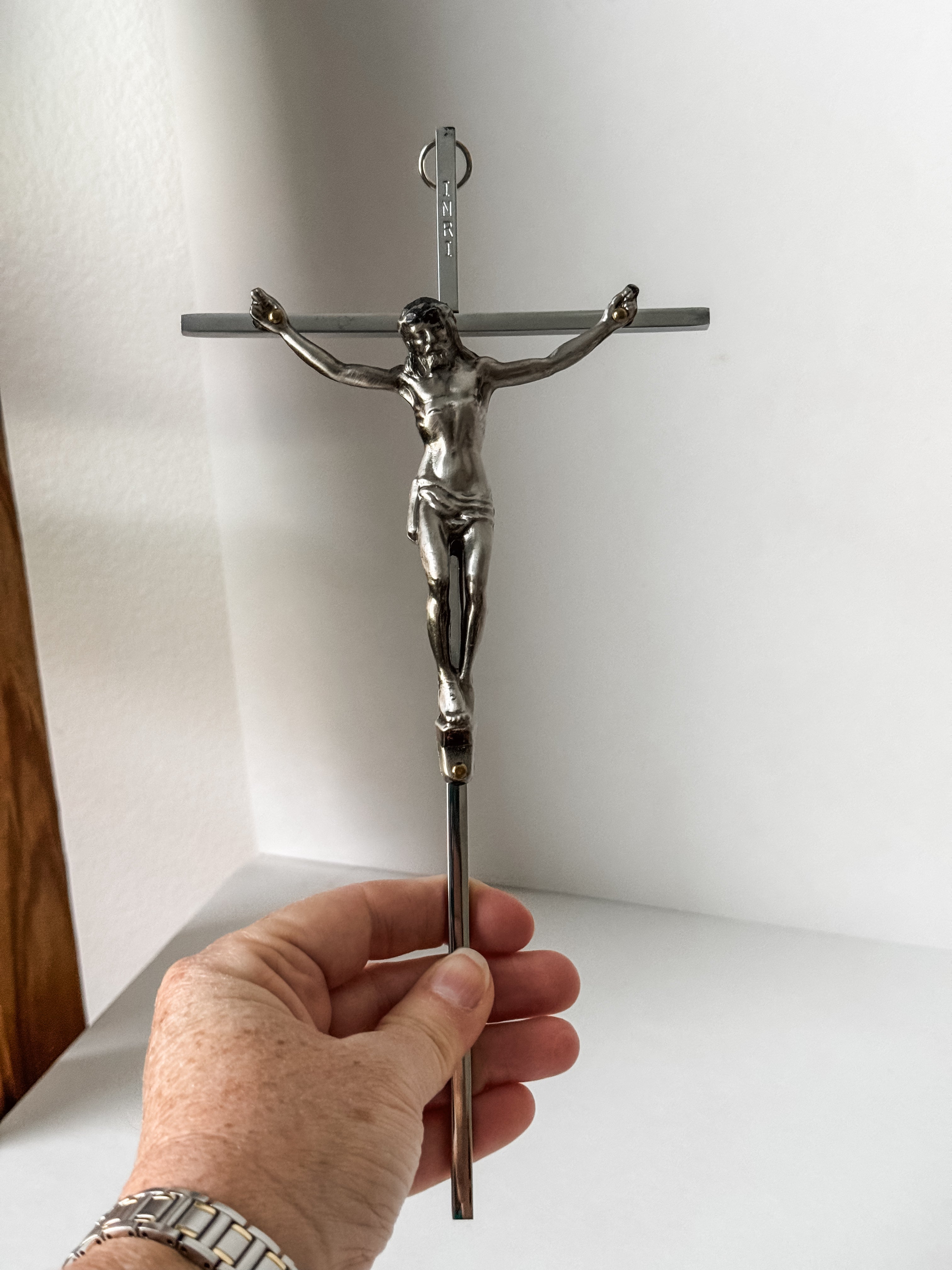 Vintage Metal Crucifix Wall Hanging