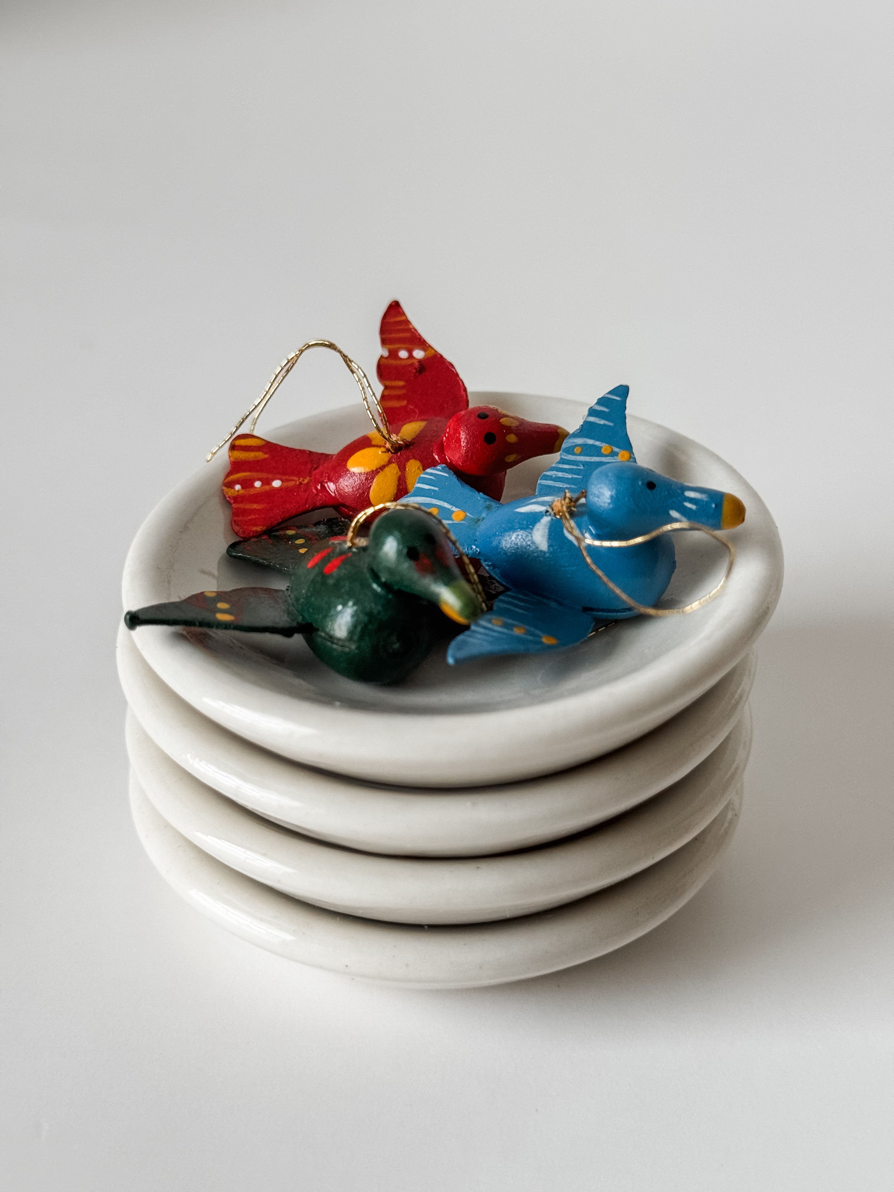 Butterpat Stack With Tiny Birds