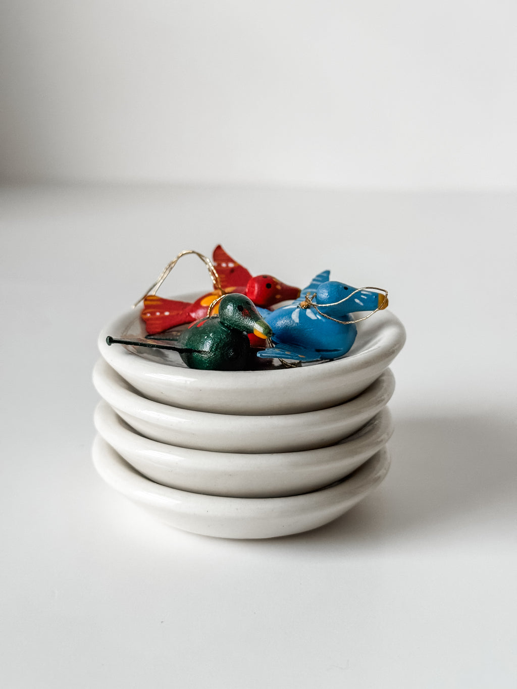 Butterpat Stack With Tiny Birds