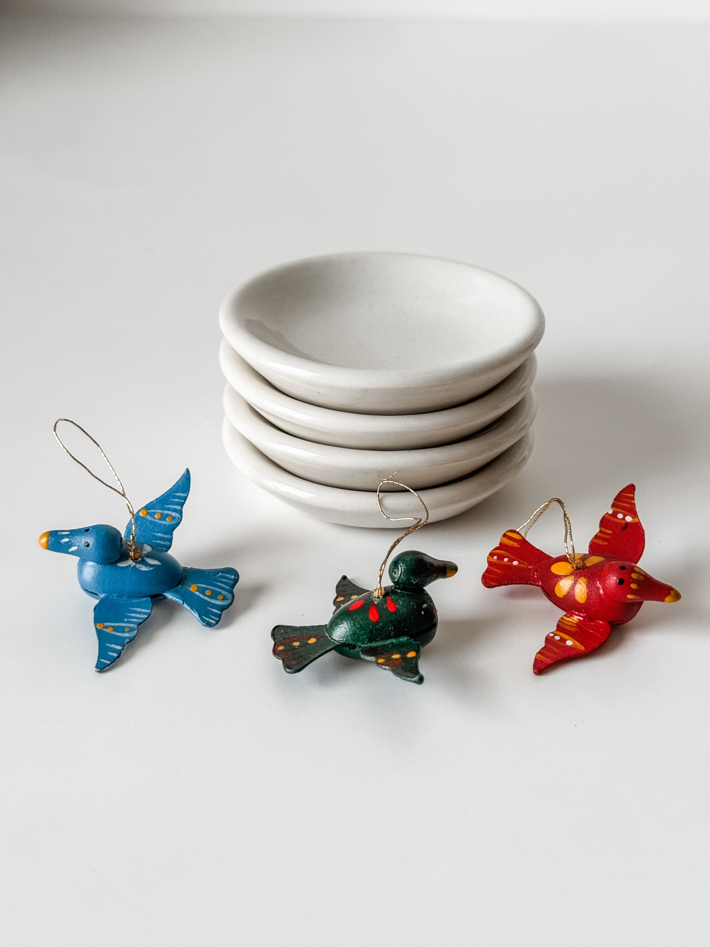 Butterpat Stack With Tiny Birds