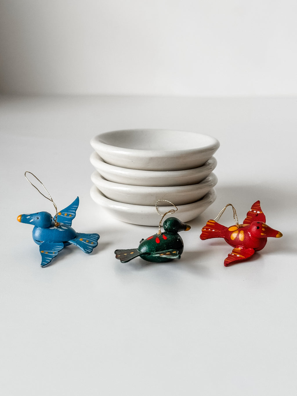 Butterpat Stack With Tiny Birds