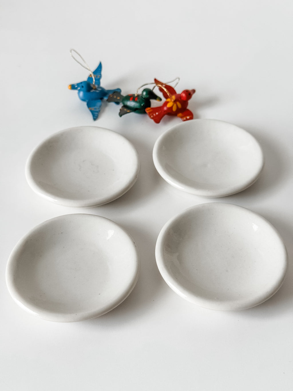 Butterpat Stack With Tiny Birds