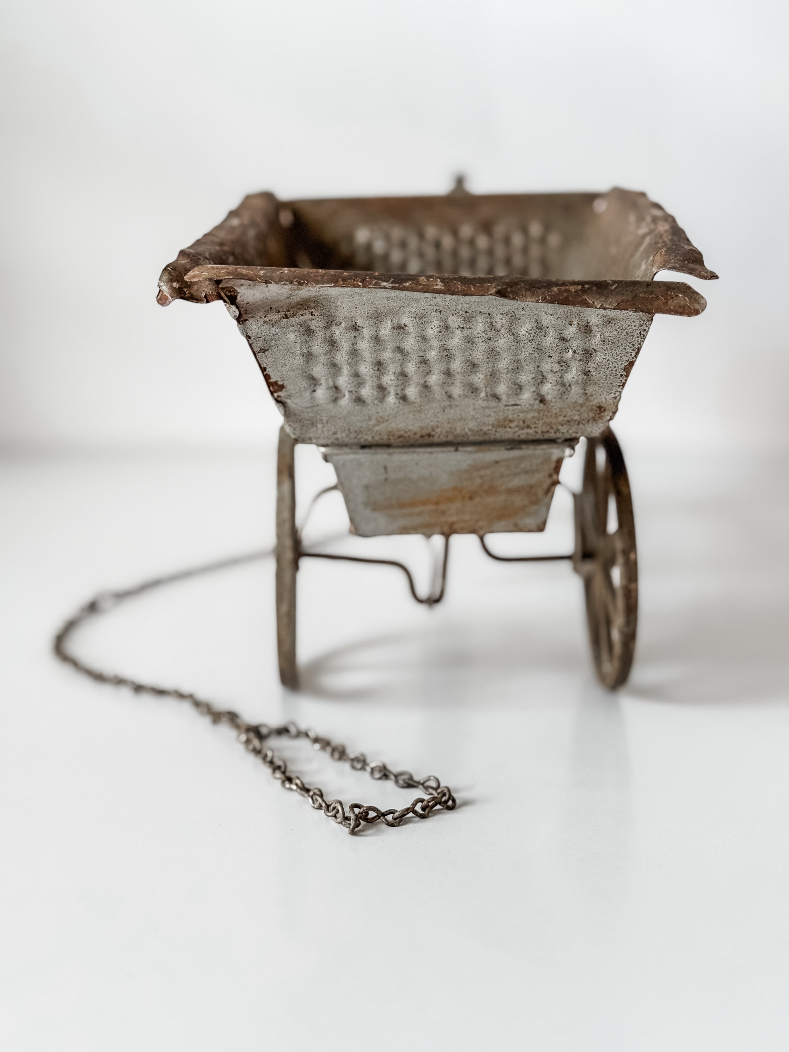 Antique Horse And Wagon Pull Toy