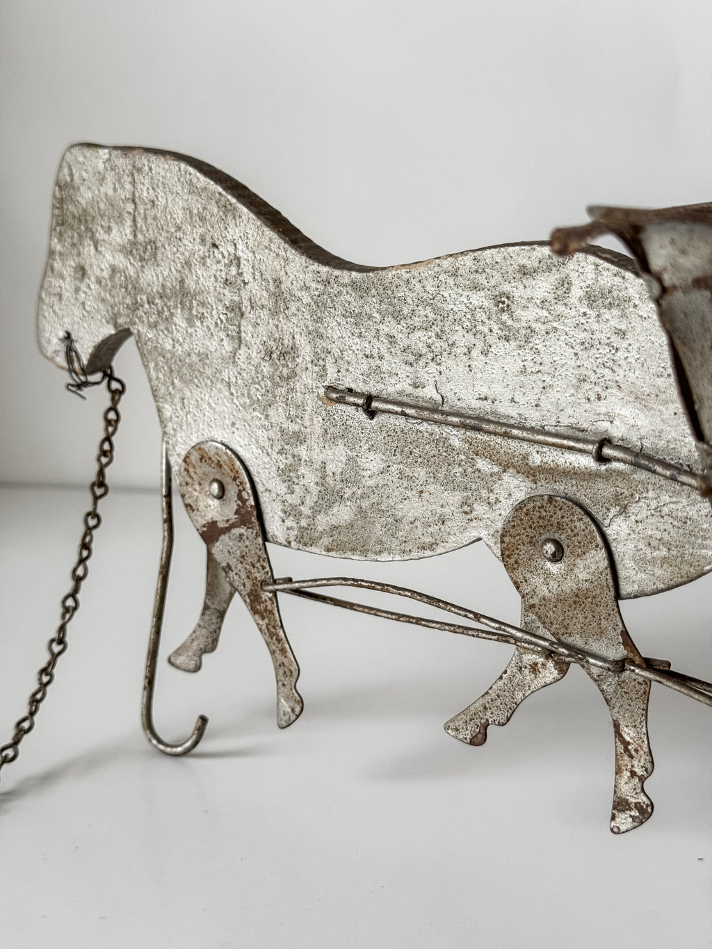 Antique Horse And Wagon Pull Toy