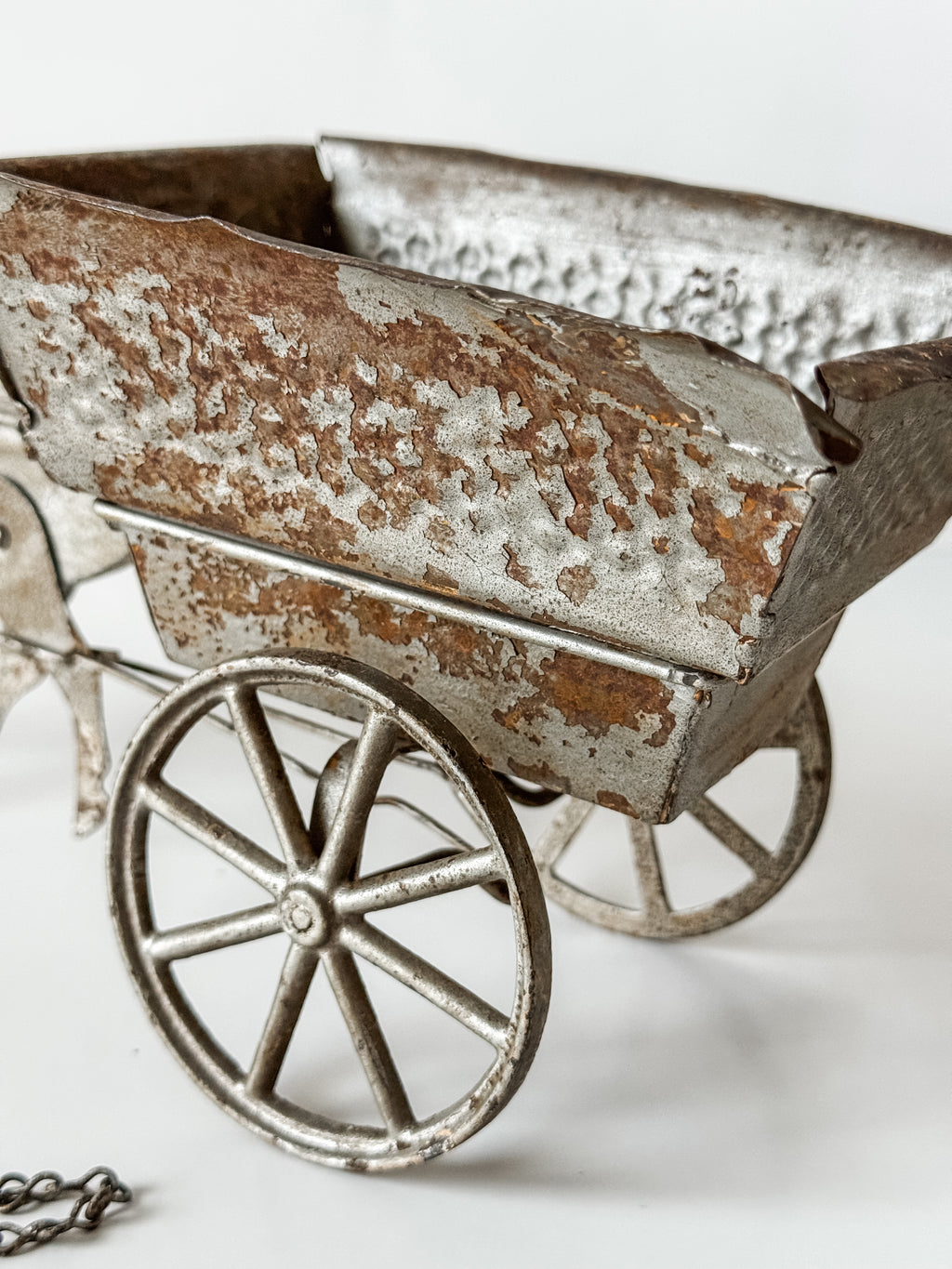 Antique Horse And Wagon Pull Toy