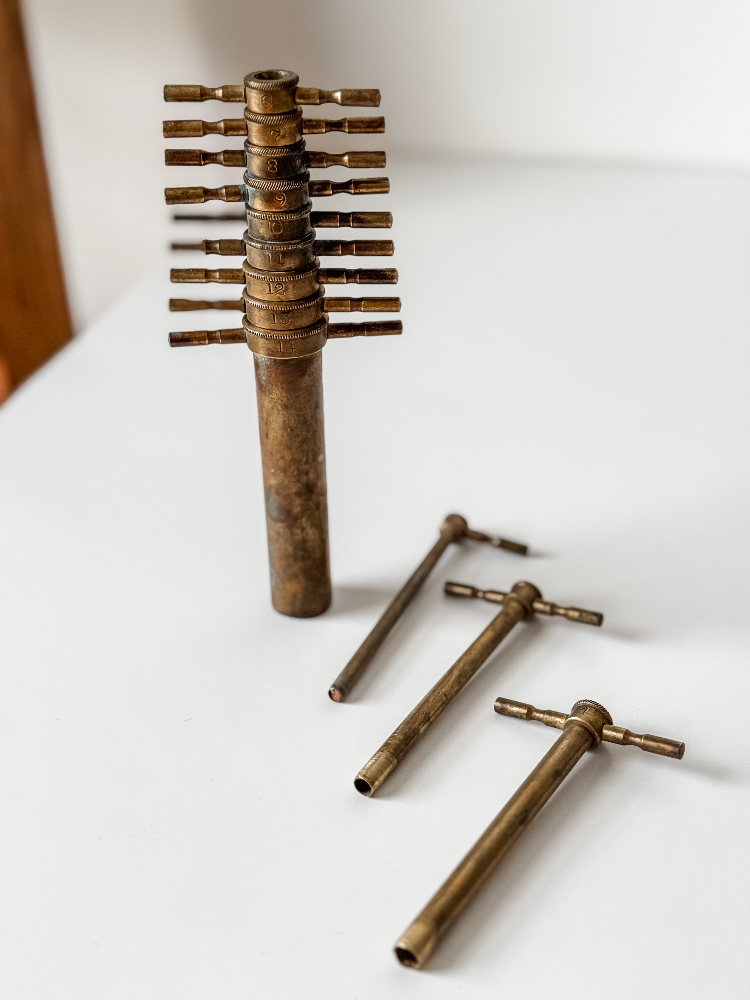 Antique Brass Apothecary Cork Borer