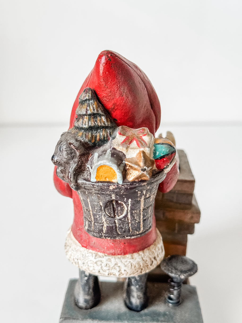 Vintage Cast Iron Santa Coin Bank