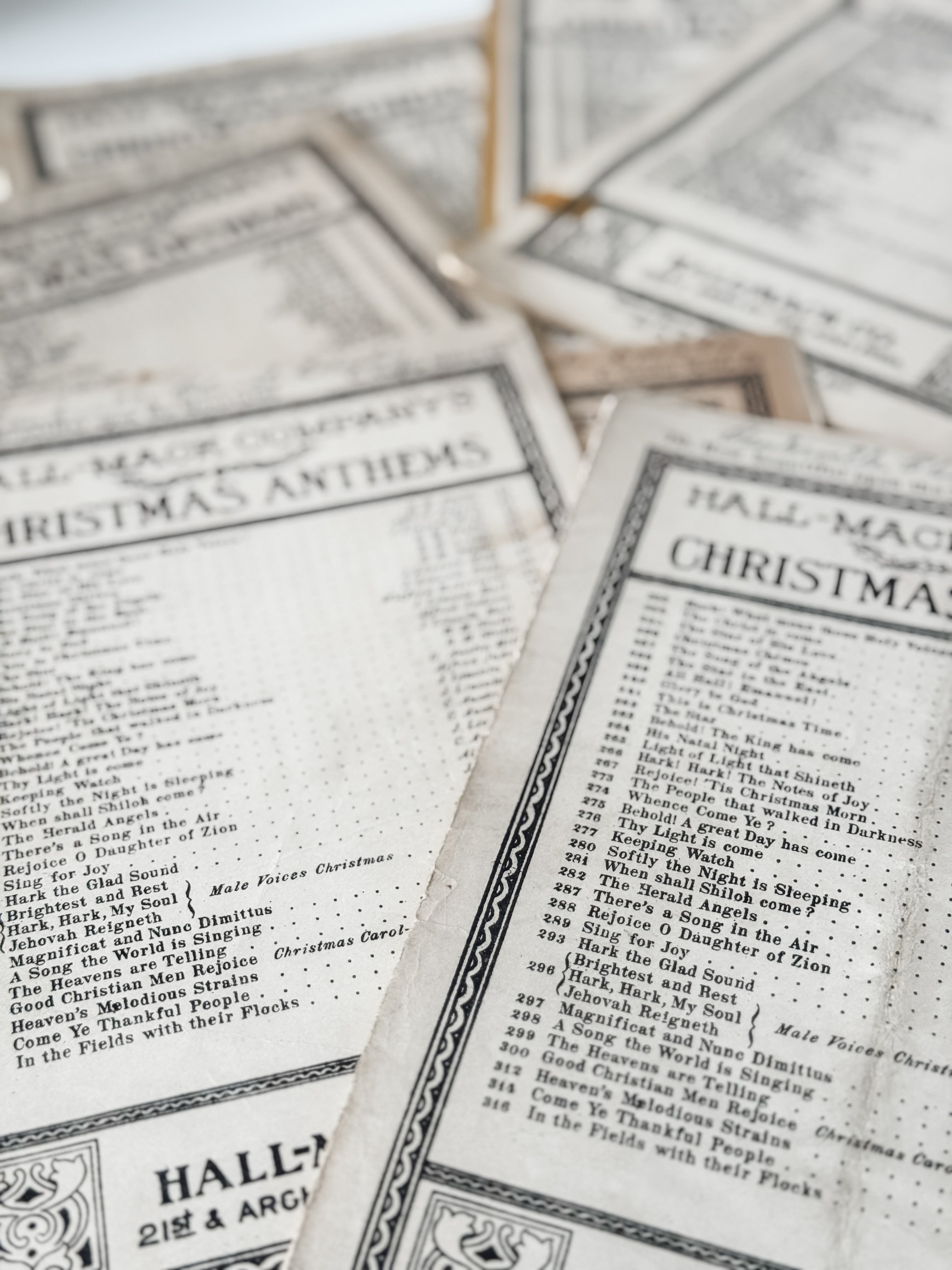 Vintage Christmas Anthems Choral Club Books