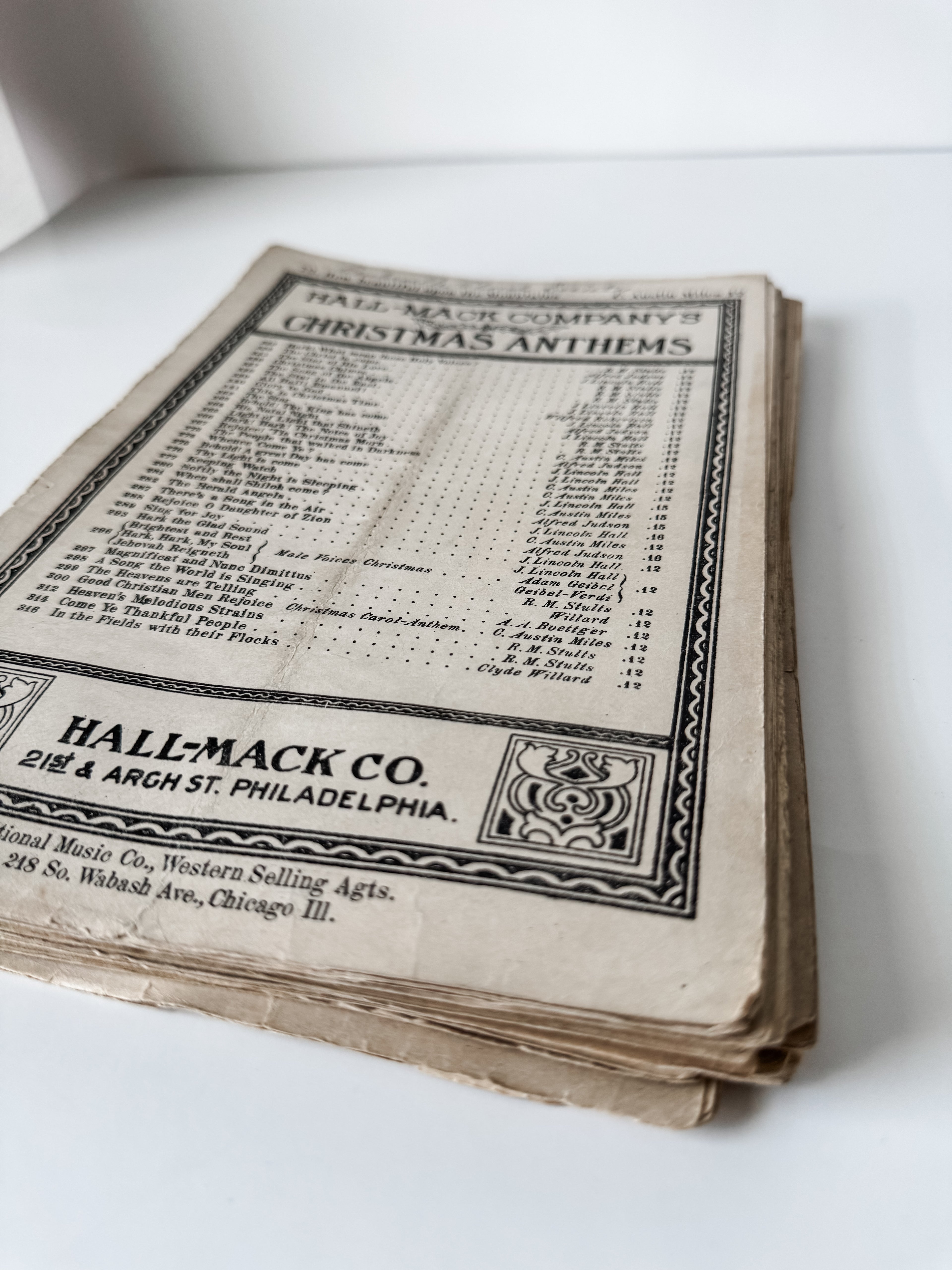 Vintage Christmas Anthems Choral Club Books