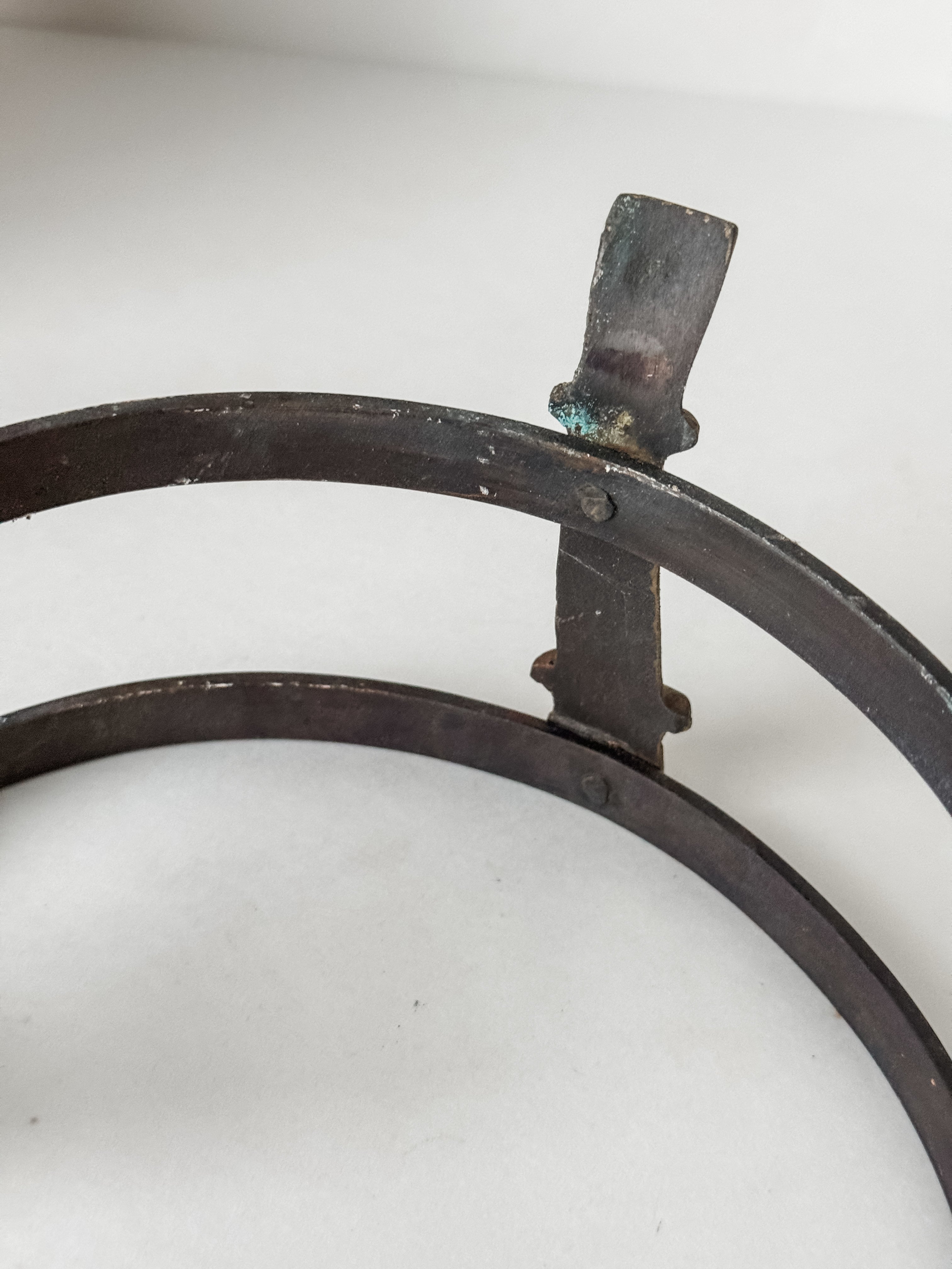 Vintage Copper And Brass Plant Pot Riser