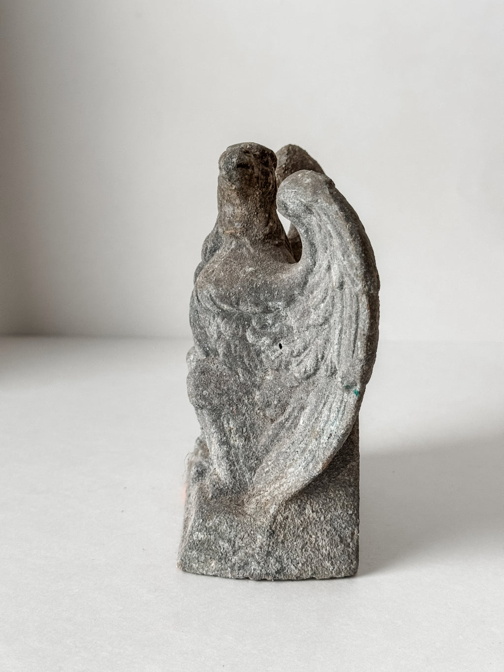 Vintage Heavy Cast Metal Eagle With Outstretched Wings