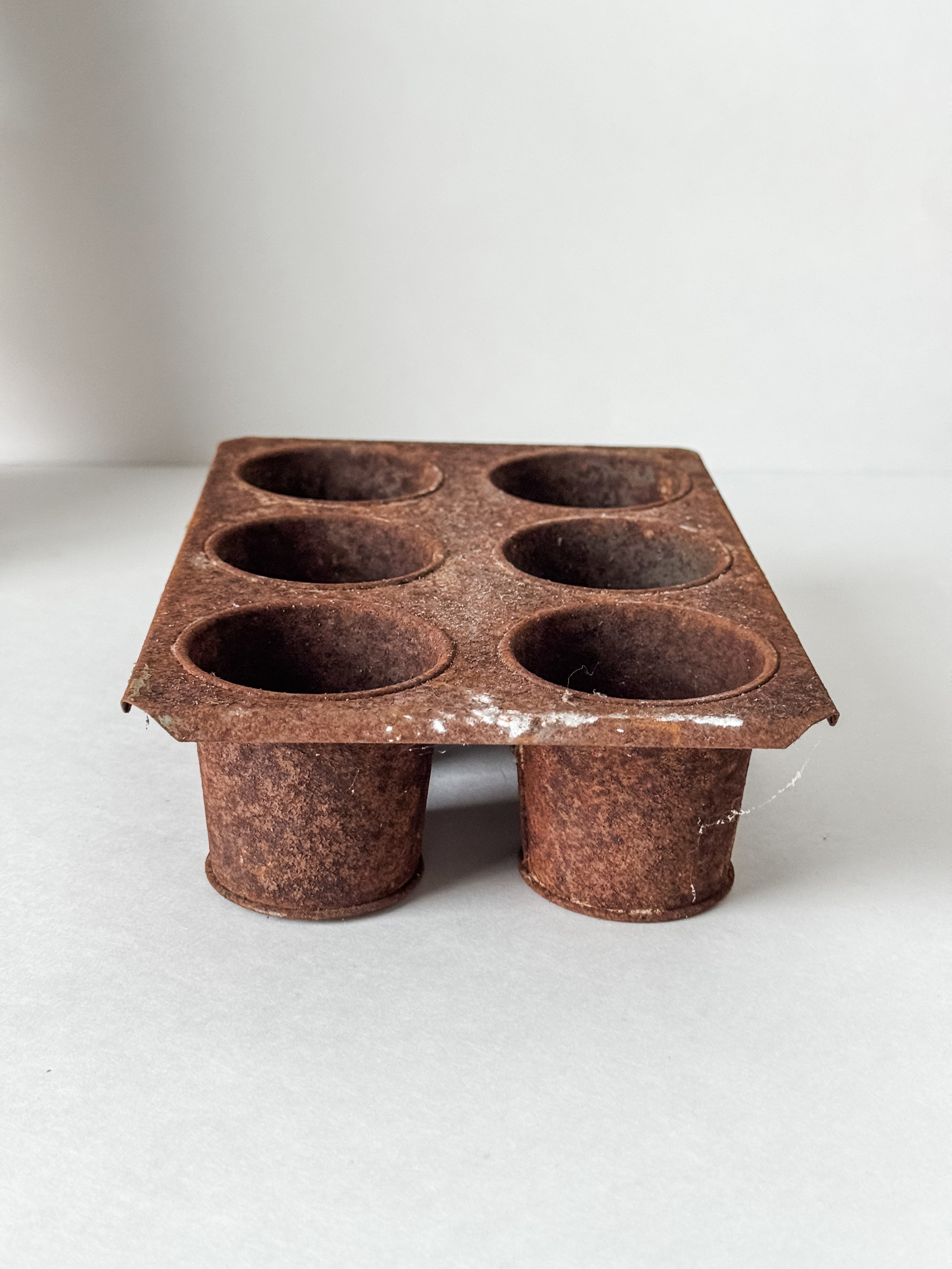 Vintage Rusty Tin For Garden Display