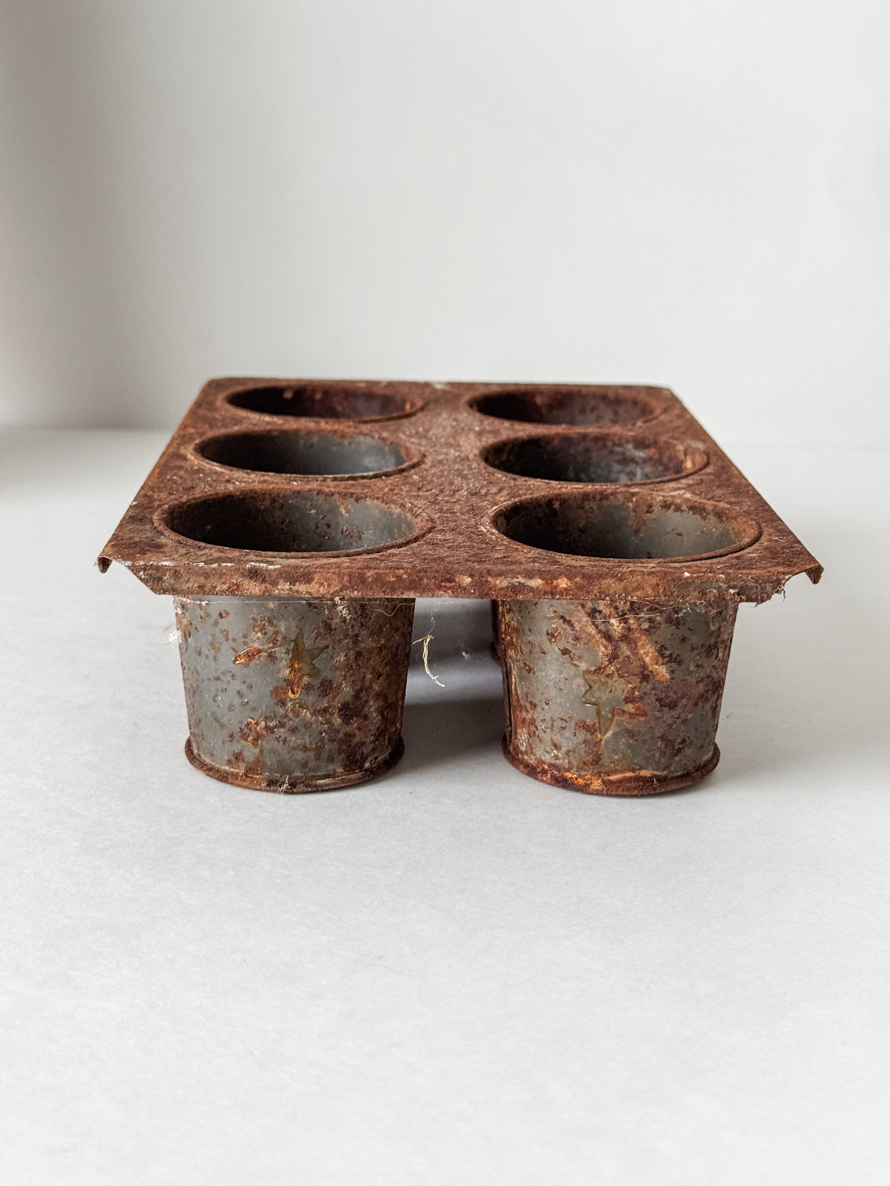 Vintage Rusty Tin For Garden Display