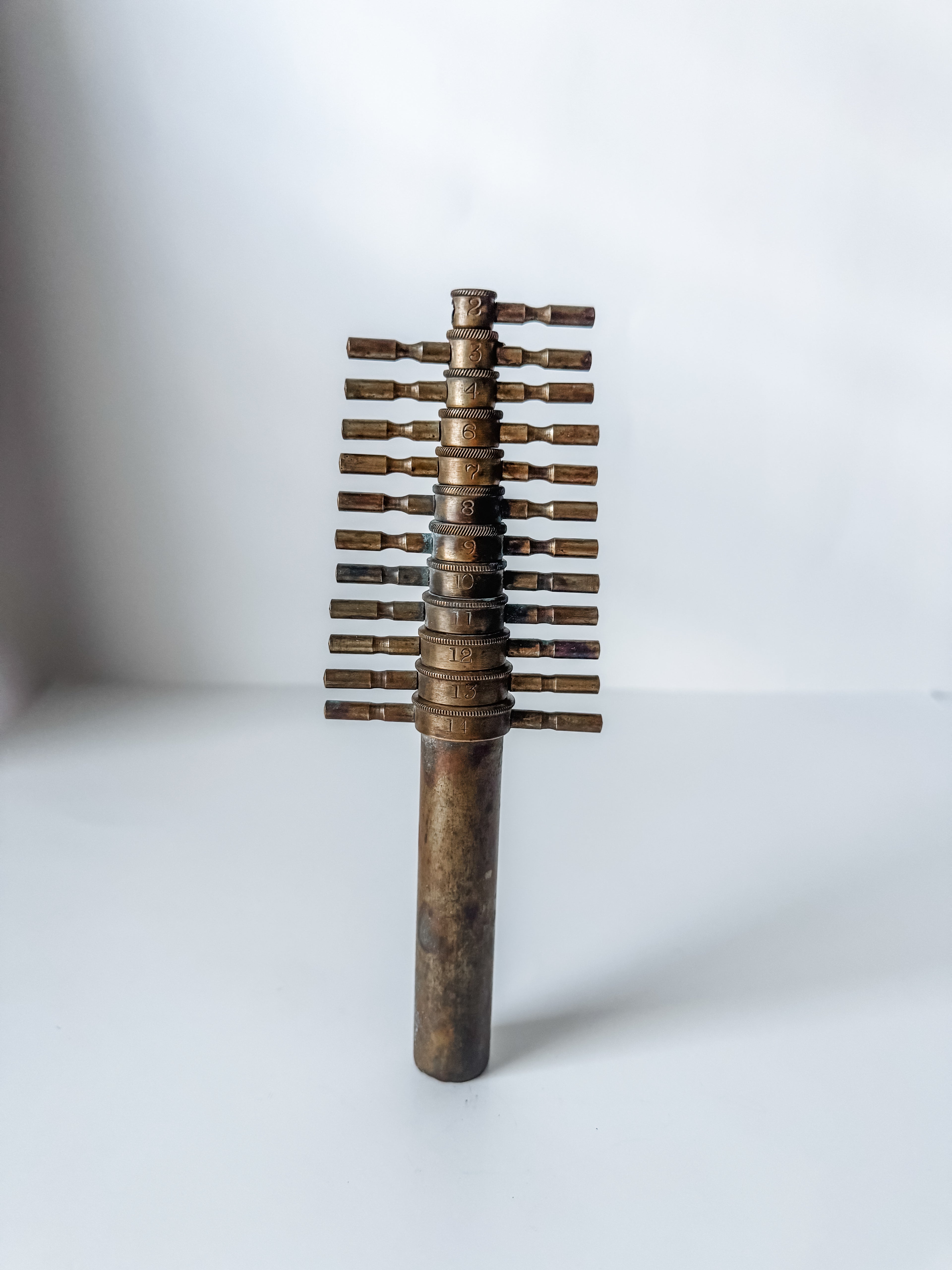 Antique Brass Apothecary Cork Borer