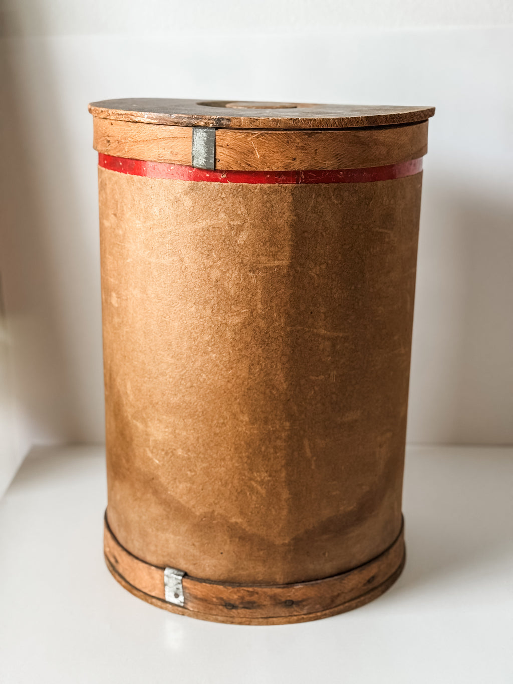 Antique Wood and Paper Pantry Box