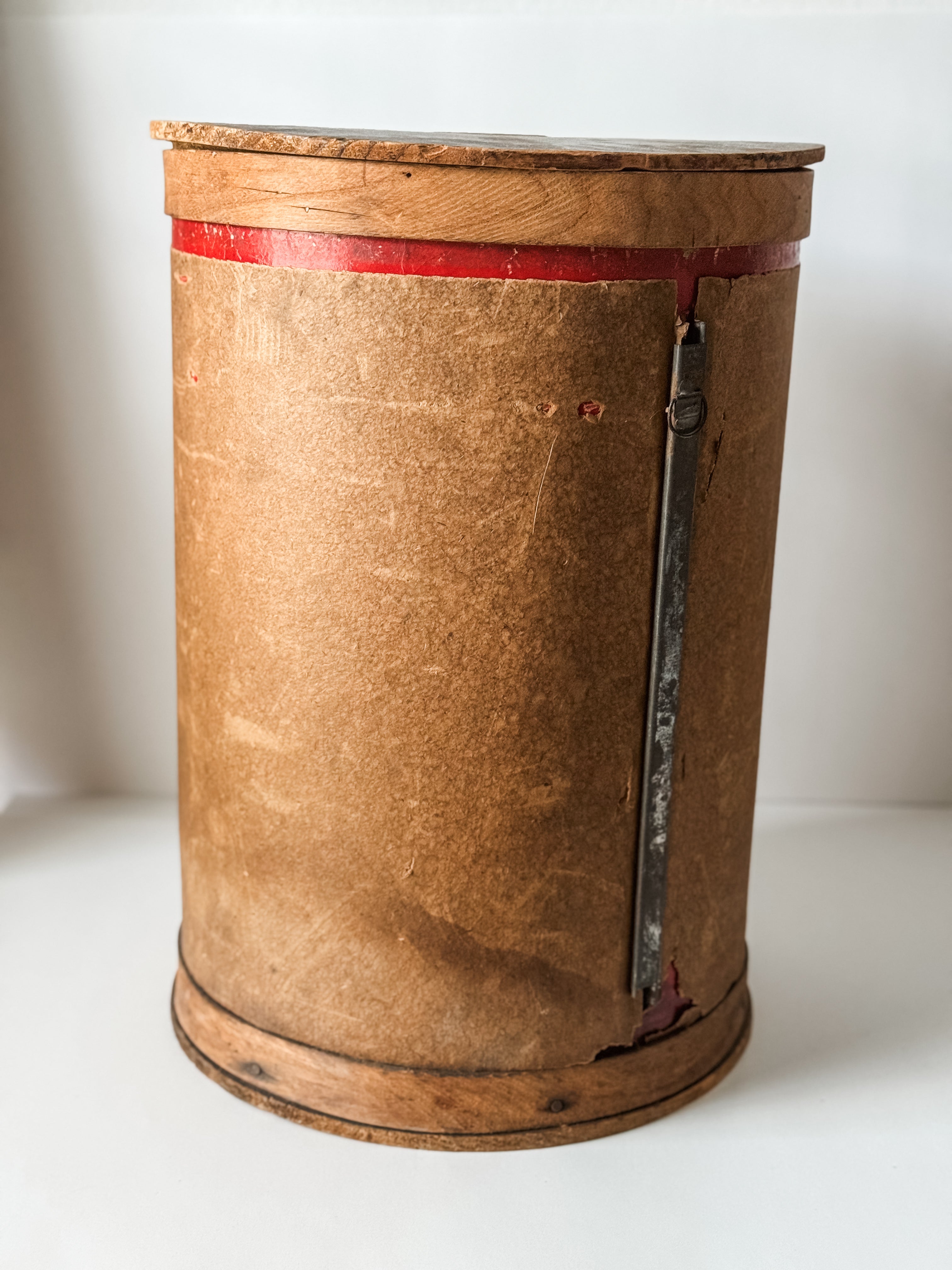 Antique Wood and Paper Pantry Box