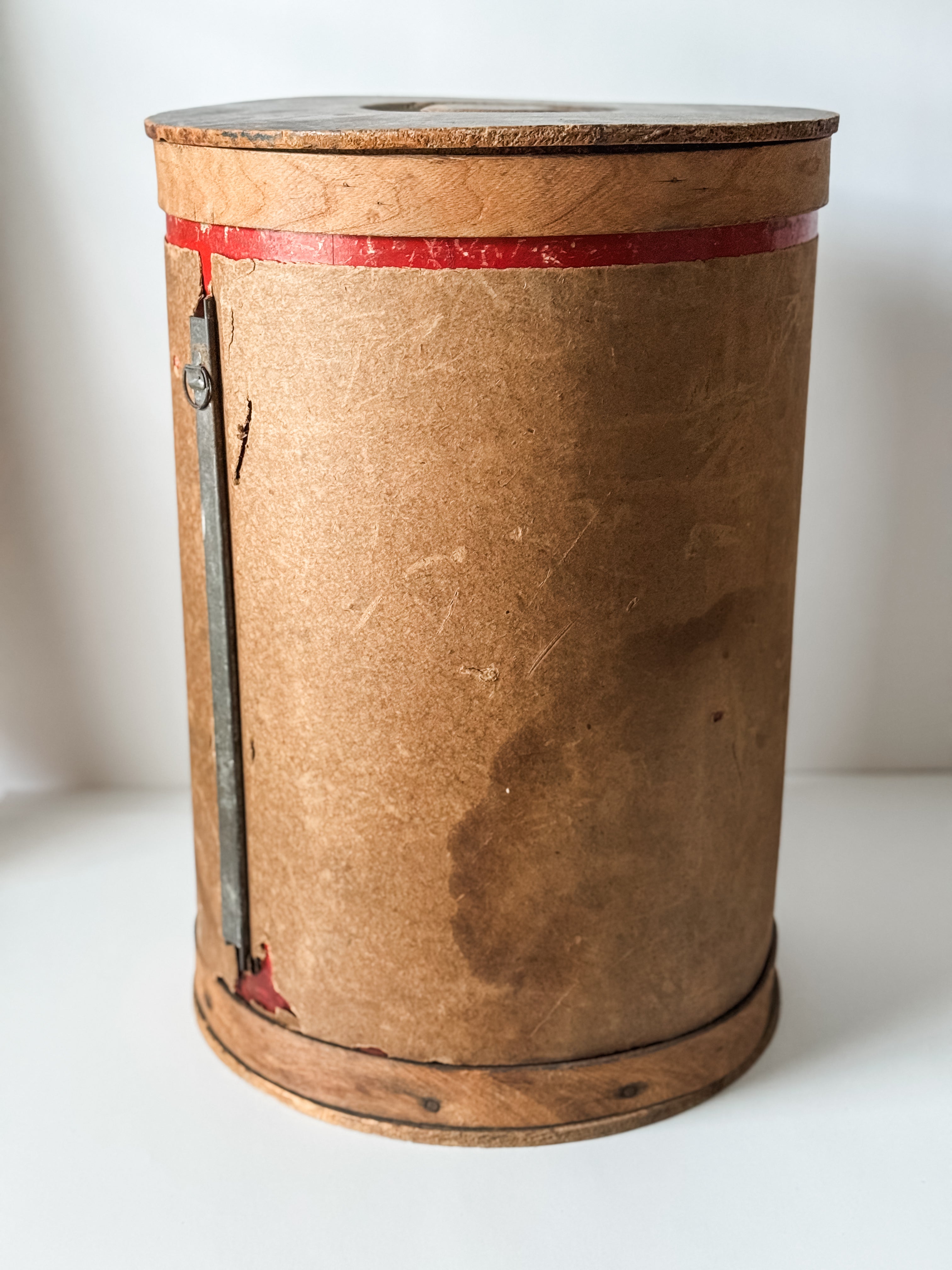 Antique Wood and Paper Pantry Box