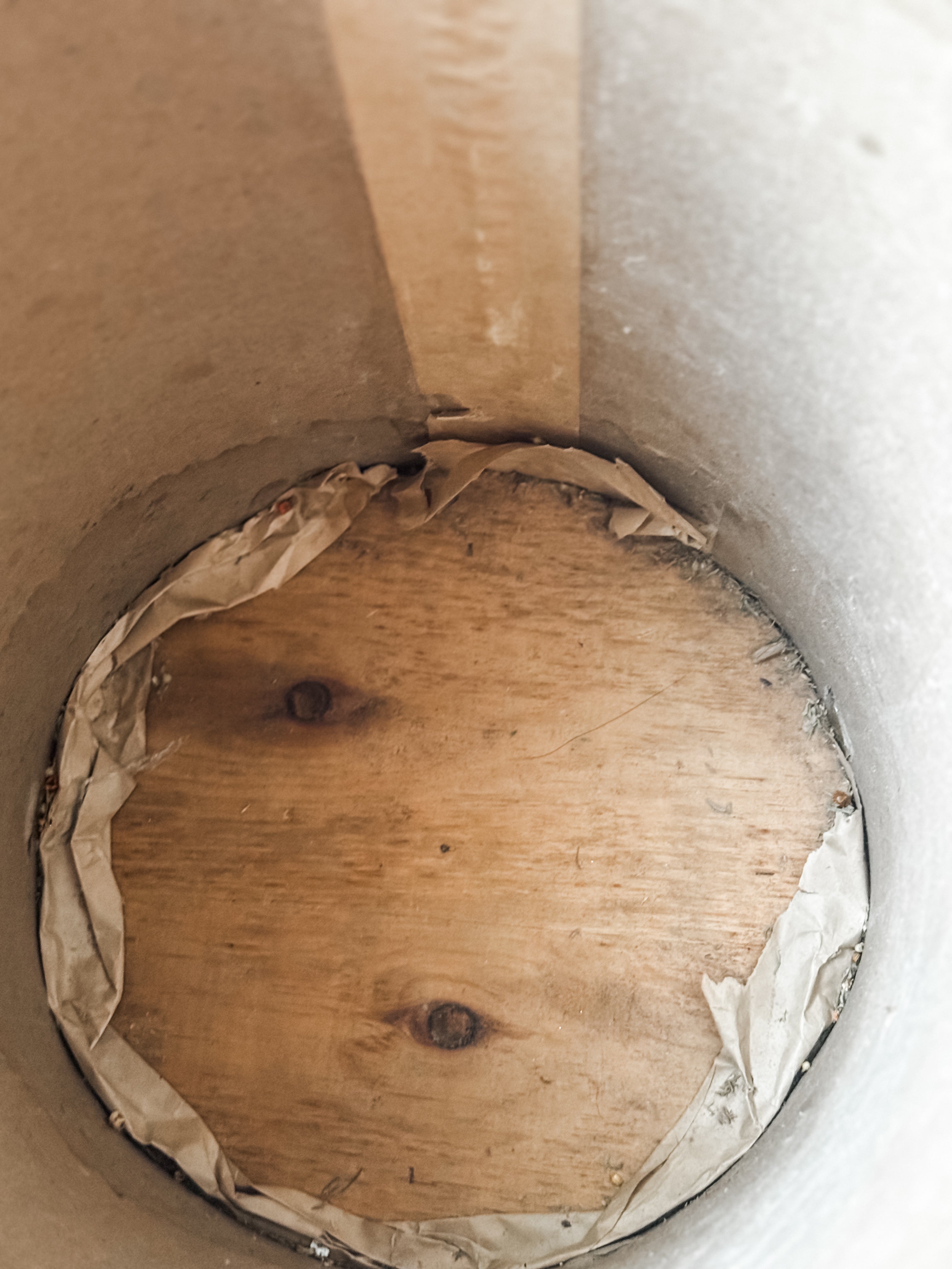 Antique Wood and Paper Pantry Box