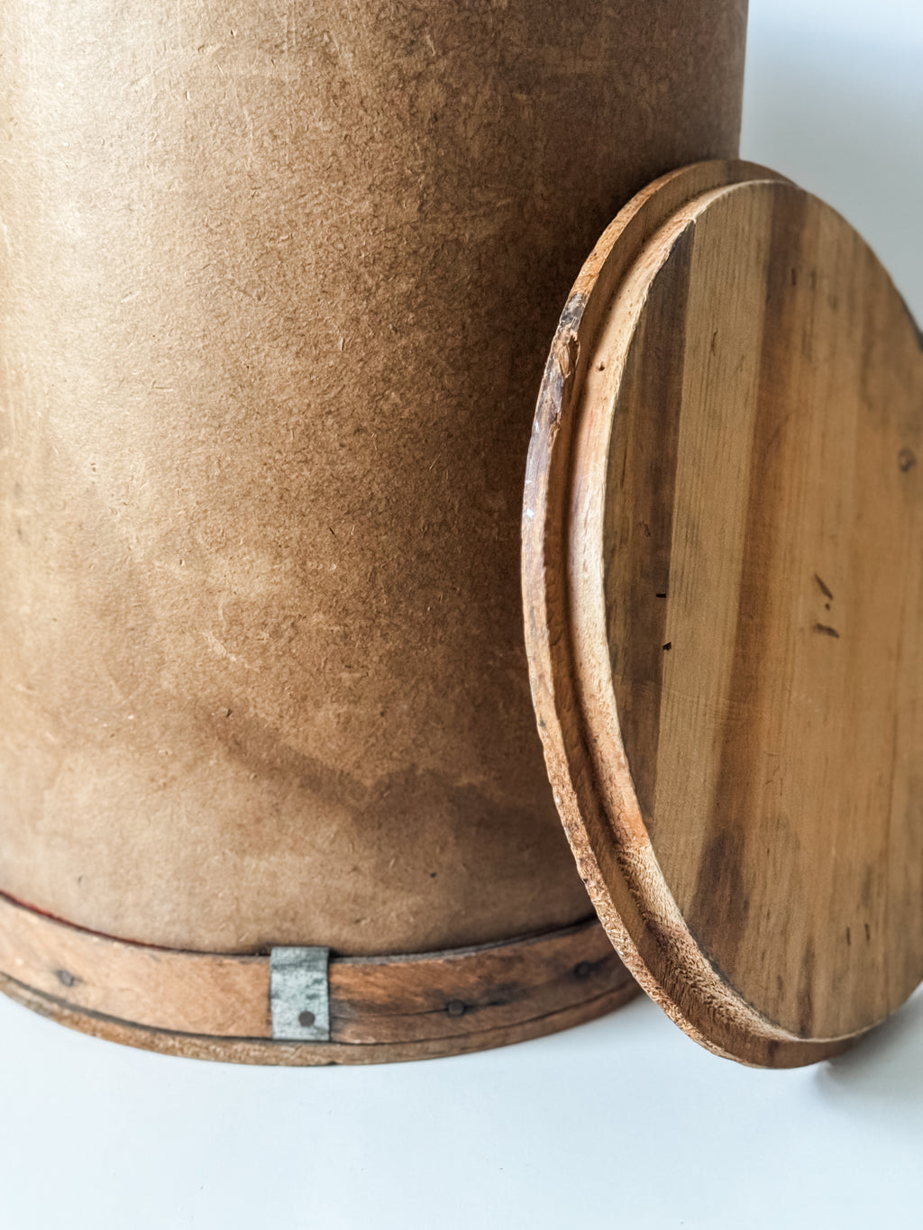 Antique Wood and Paper Pantry Box