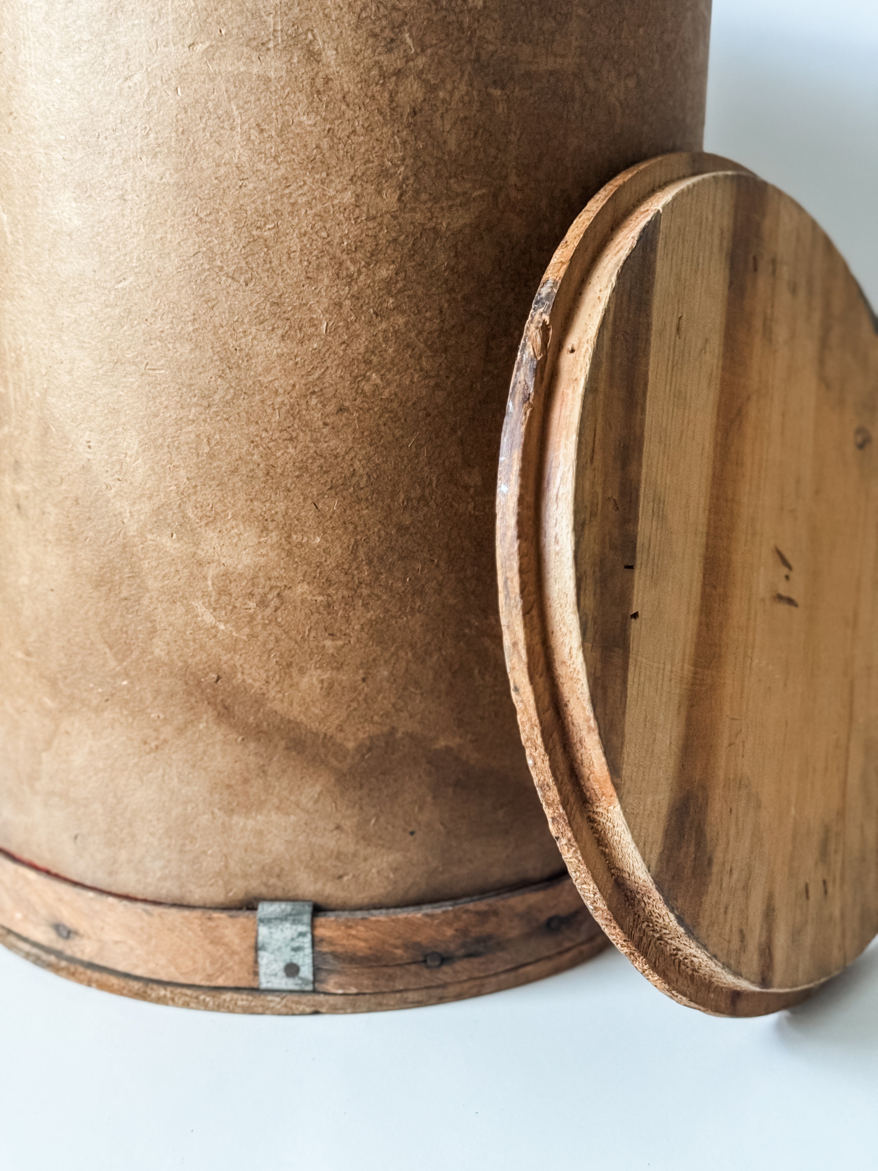 Antique Wood and Paper Pantry Box