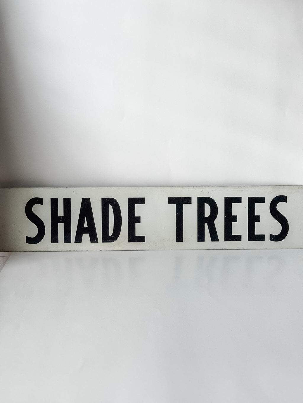 Vintage Metal Shade Tree Nursery Sign