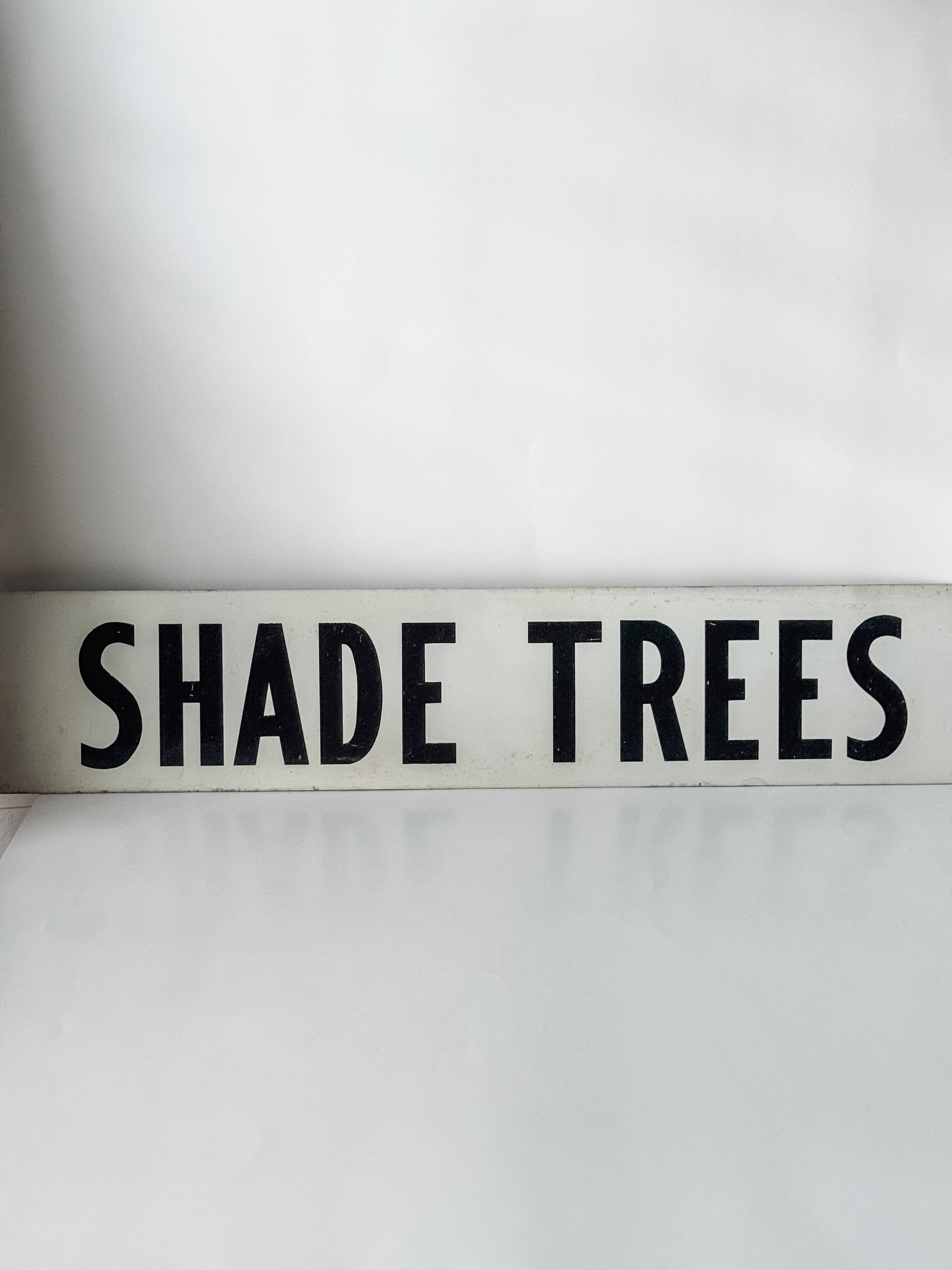 Vintage Metal Shade Tree Nursery Sign