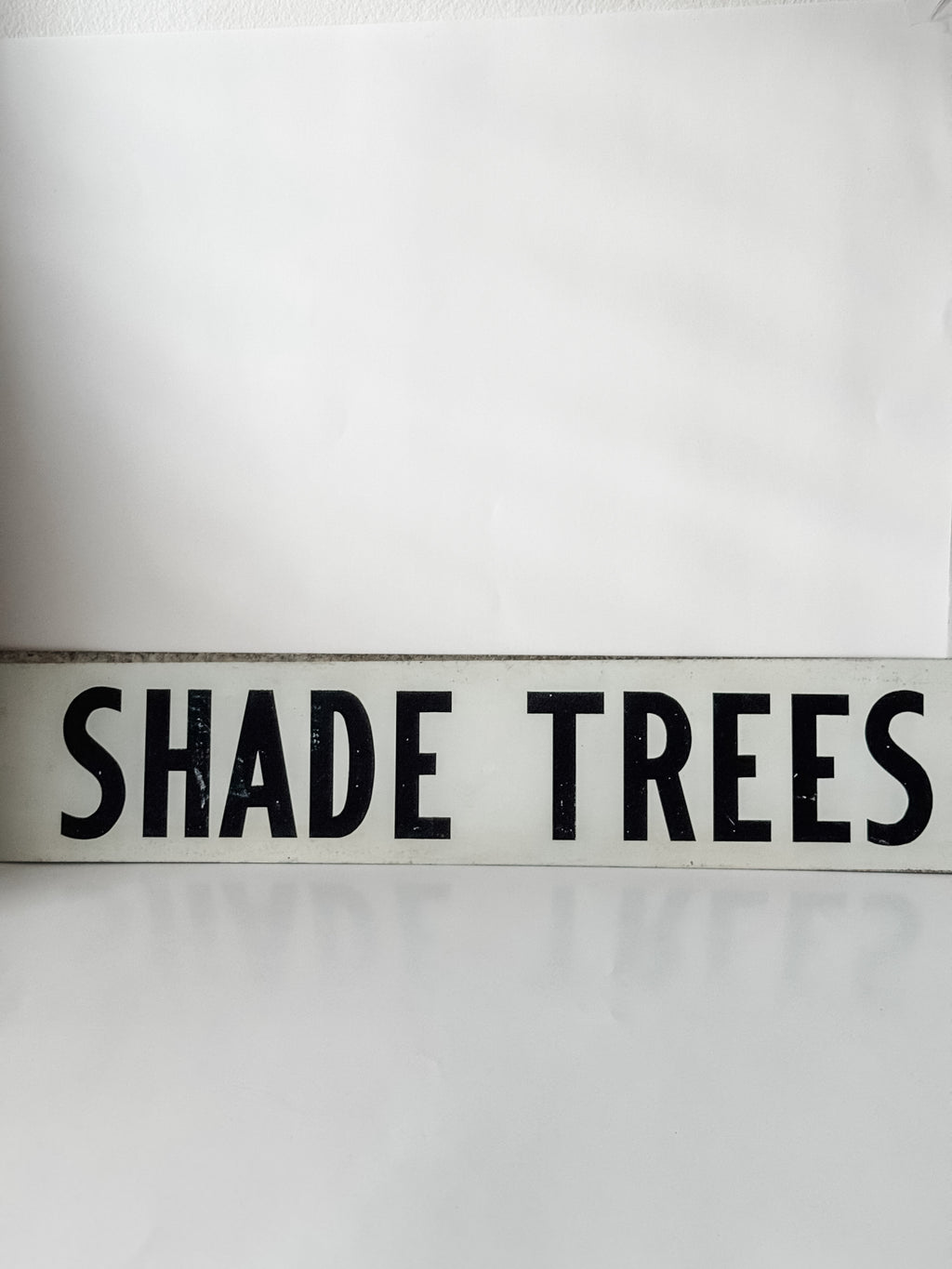 Vintage Metal Shade Tree Nursery Sign