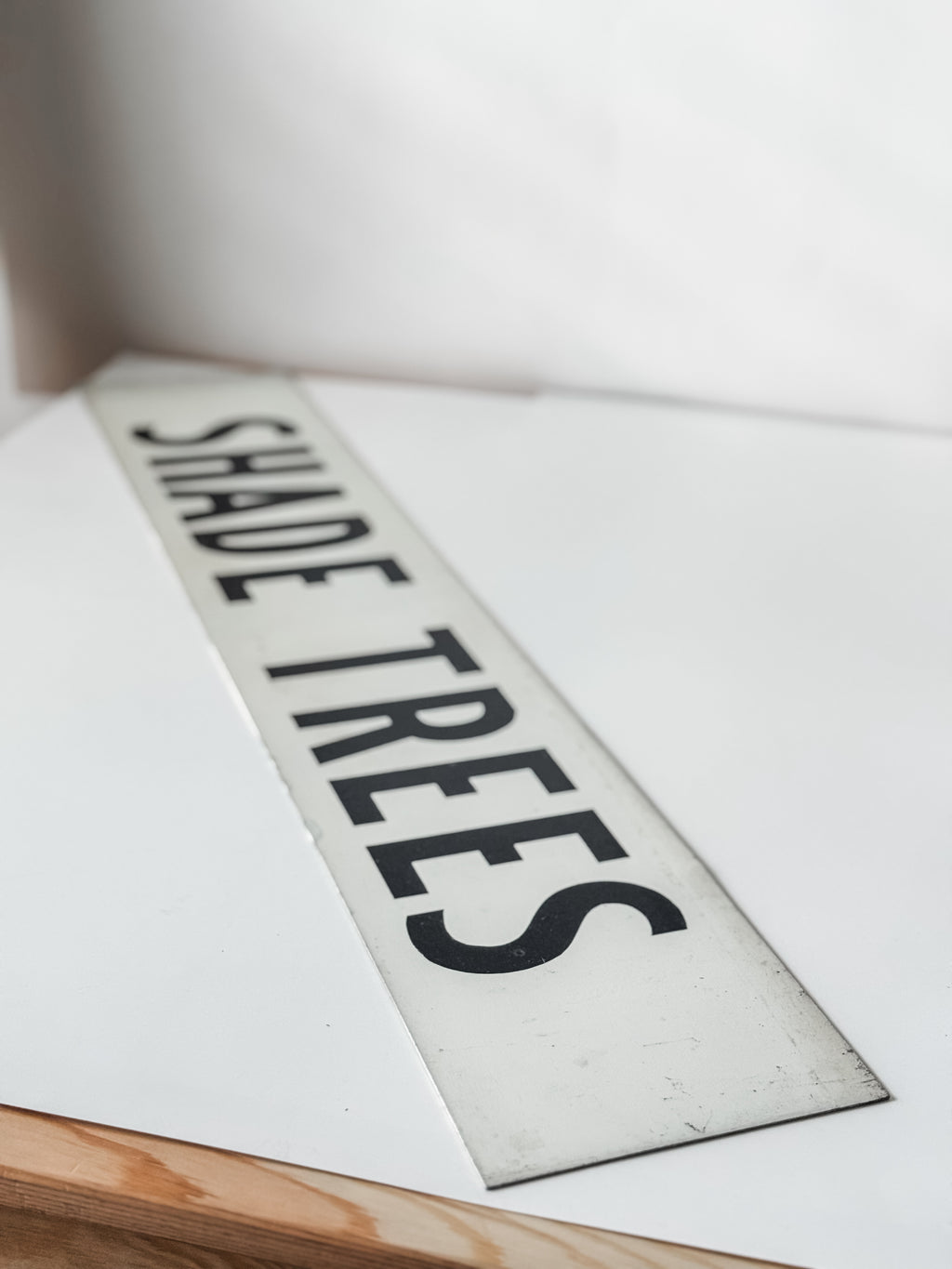 Vintage Metal Shade Tree Nursery Sign